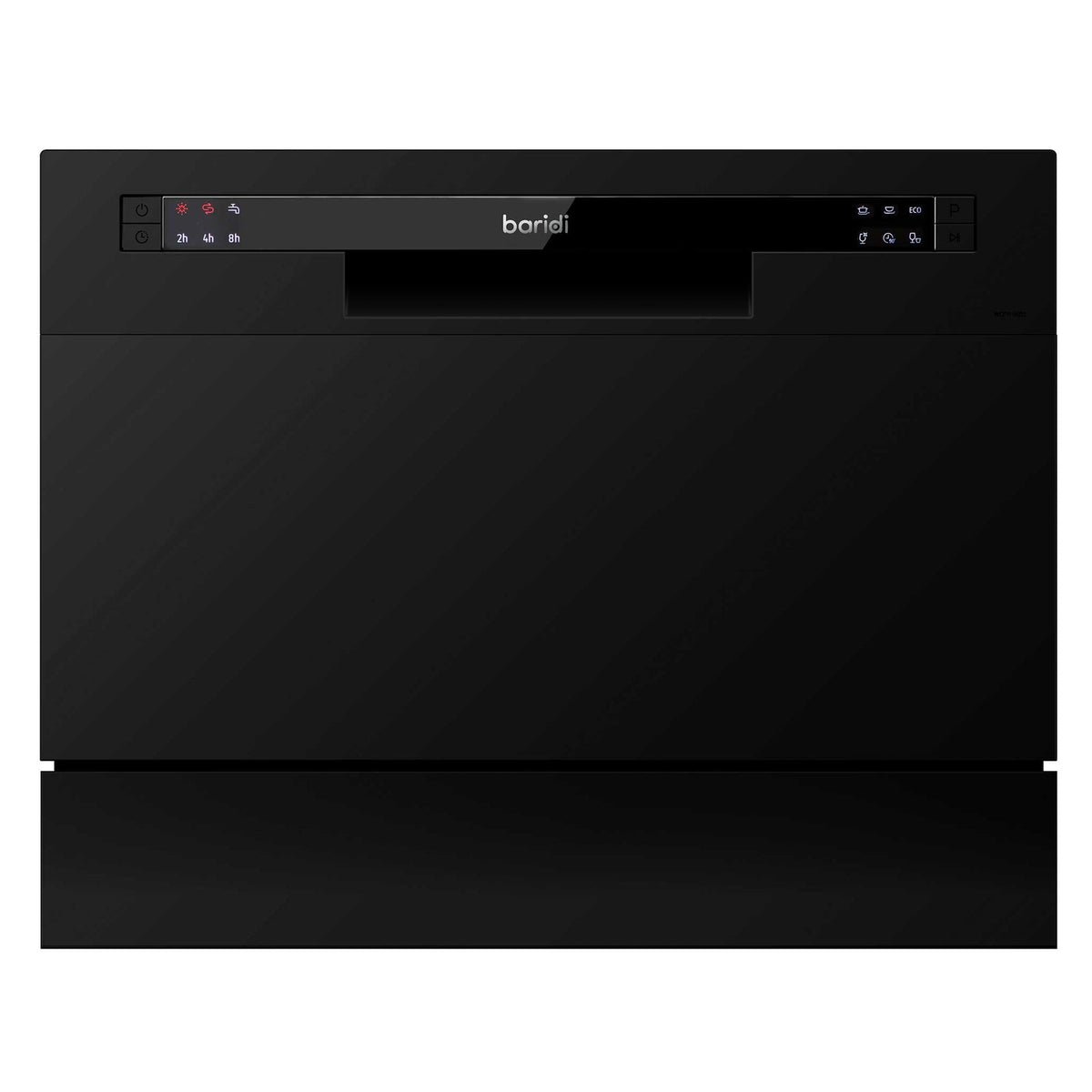 Baridi Table Top Dishwasher with 6 Place Settings & 6 Programmes - Black