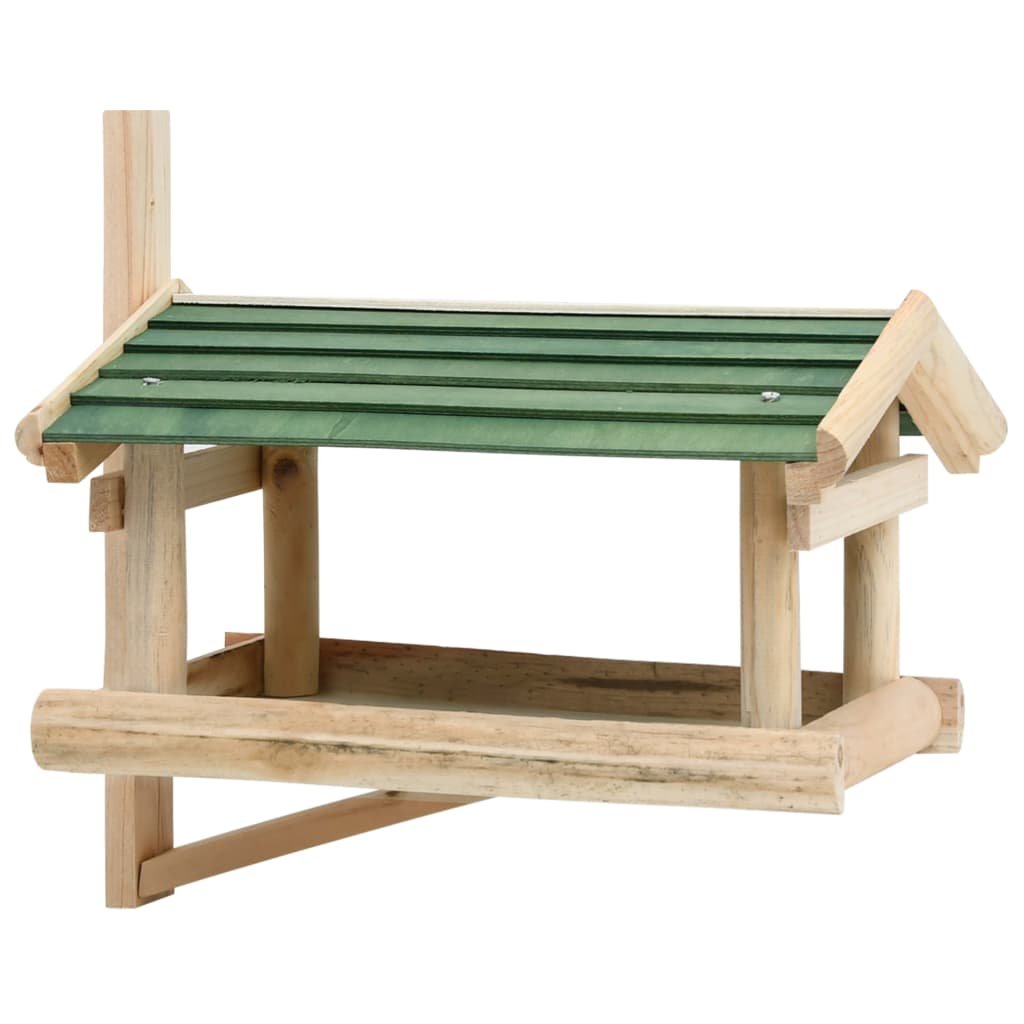 Walplus Wood Bird Feeder - Brown - 35 x 29.5 x 21 cm