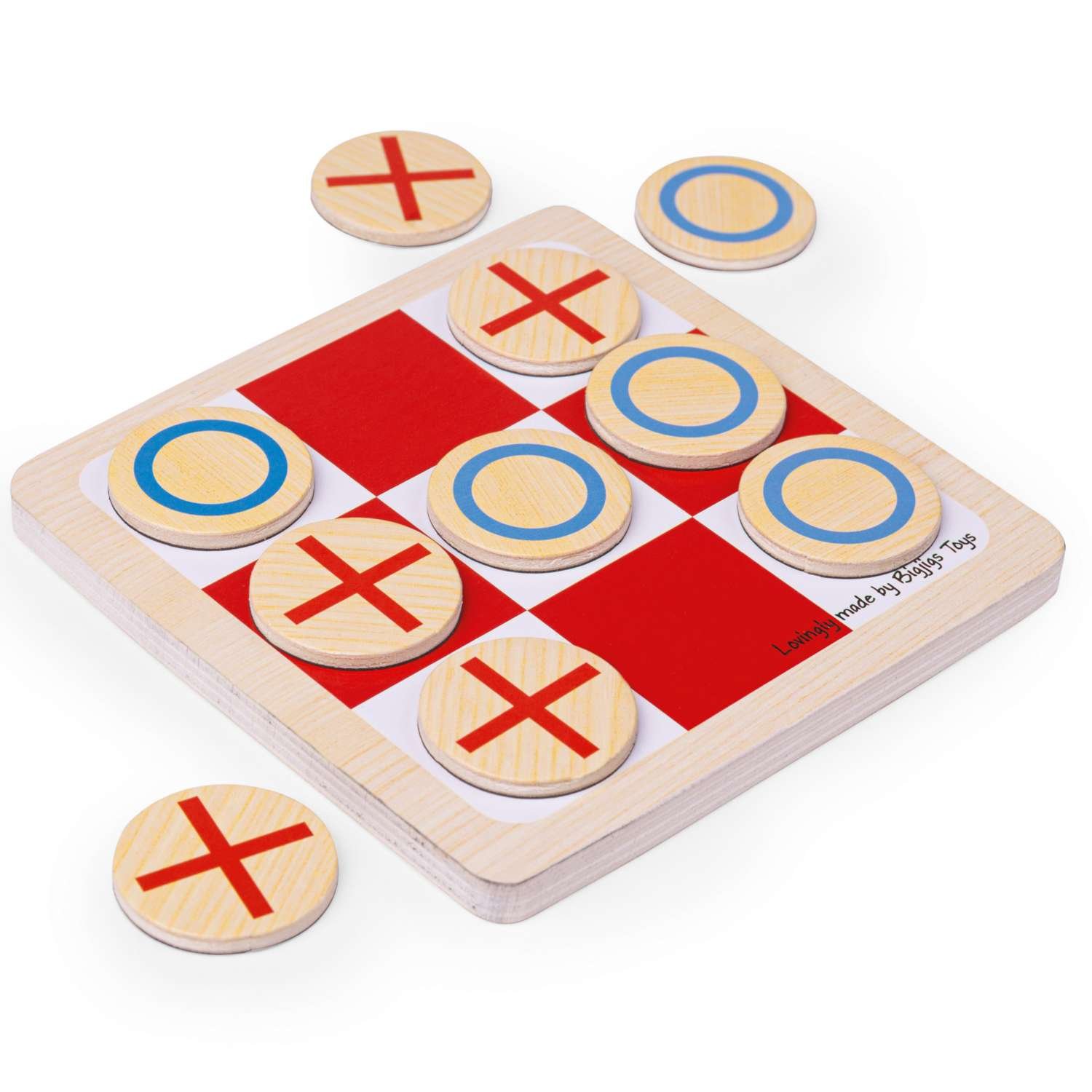 Bigjigs Toys Wooden Noughts and Crosses - 3 Years +