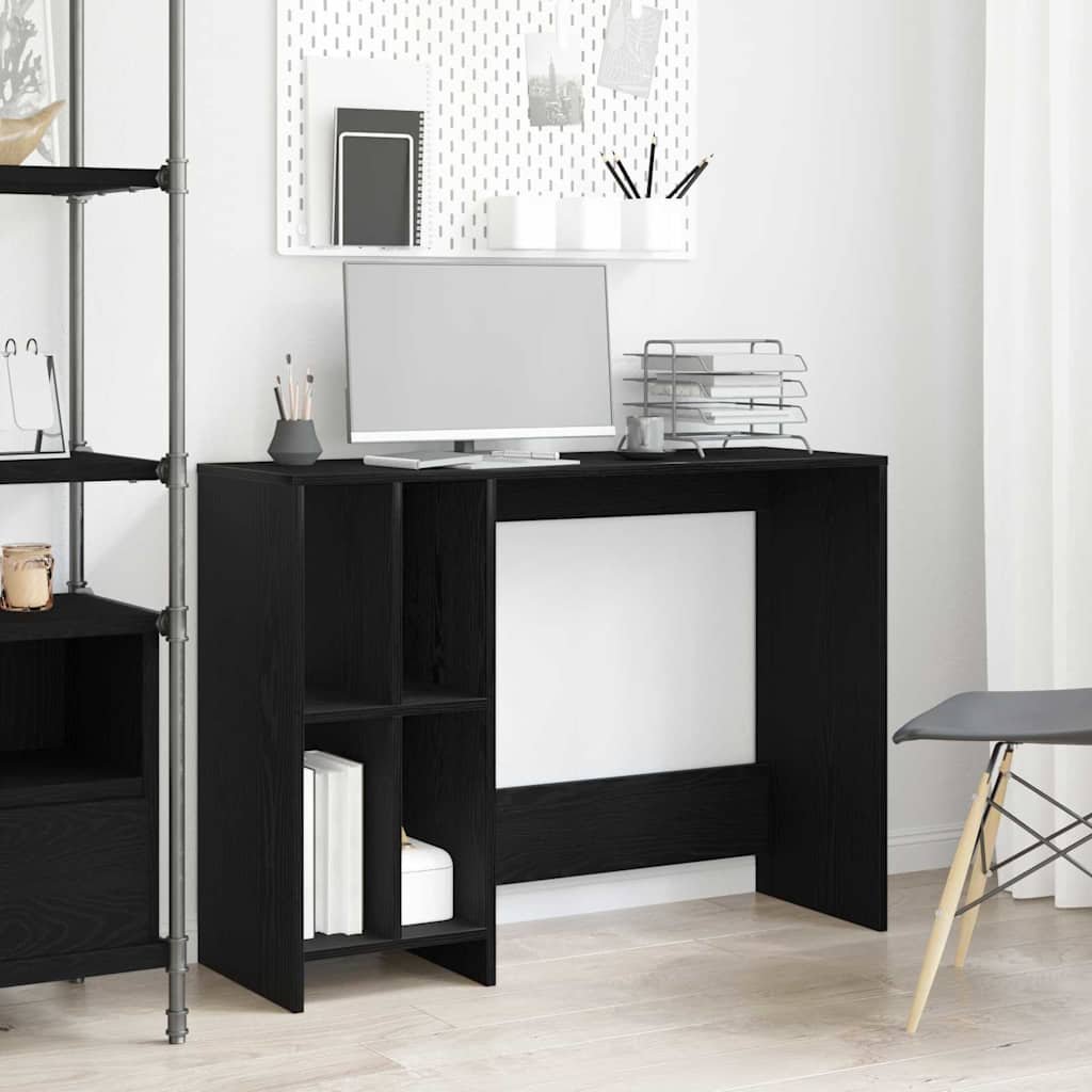 Walplus Engineered Wood Desk - Dark Oak - 102.5 x 35 x 75 cm