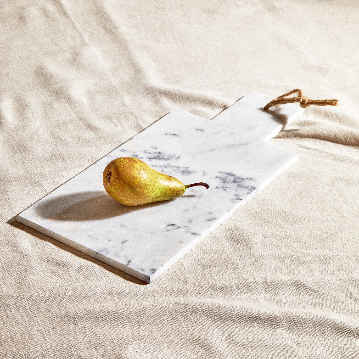 Orsina Salerno Marble Chopping and Serving Board - White