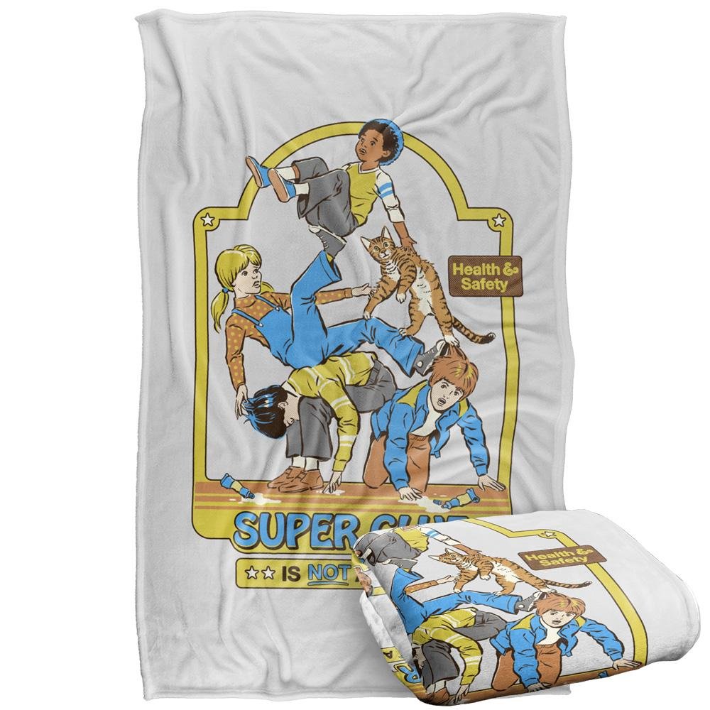 Steven Rhodes Super Glue Is Not A Toy Soft Touch Blanket - 152cm x 127cm
