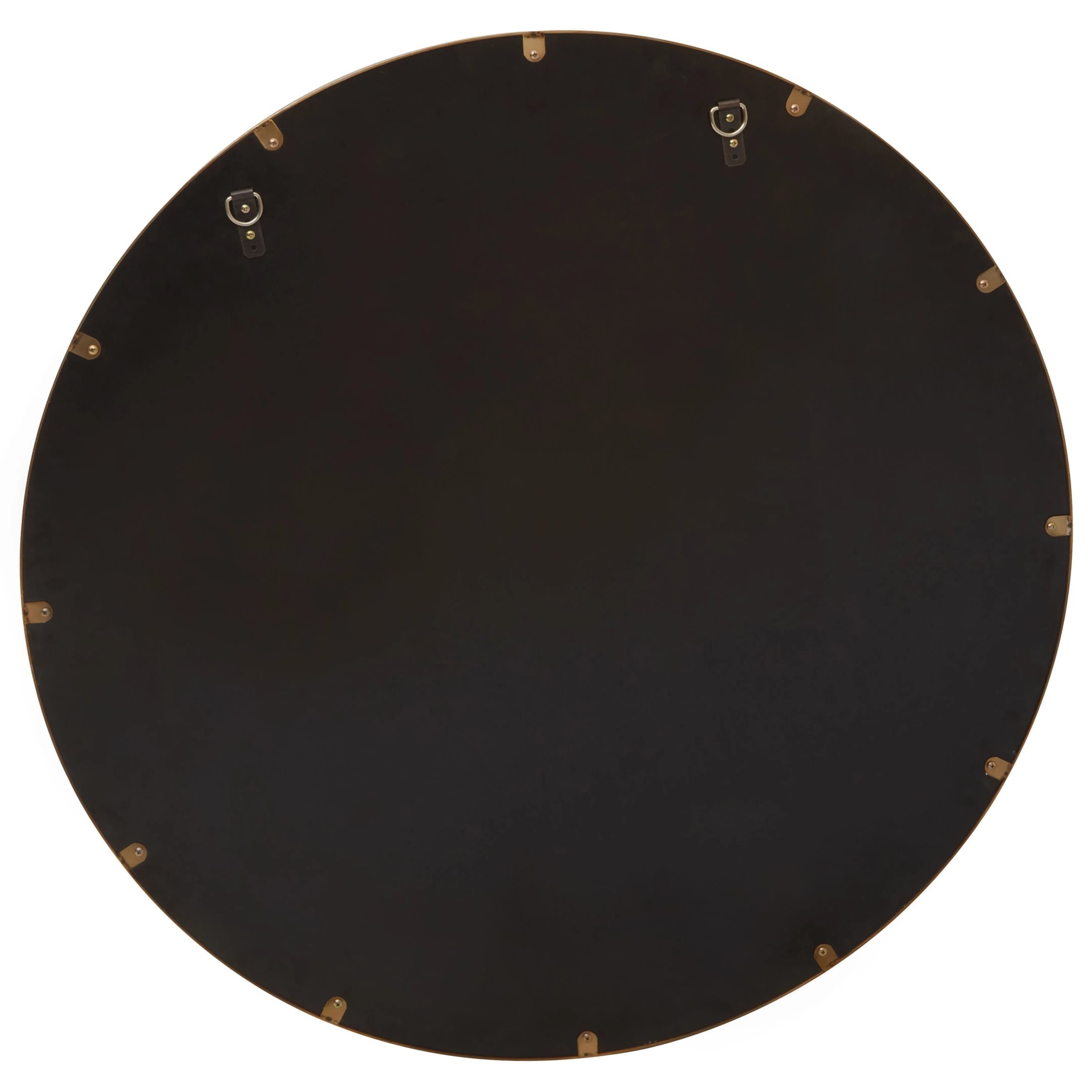 Orsina Grenoble Brushed Round Wall Mirror – Gold