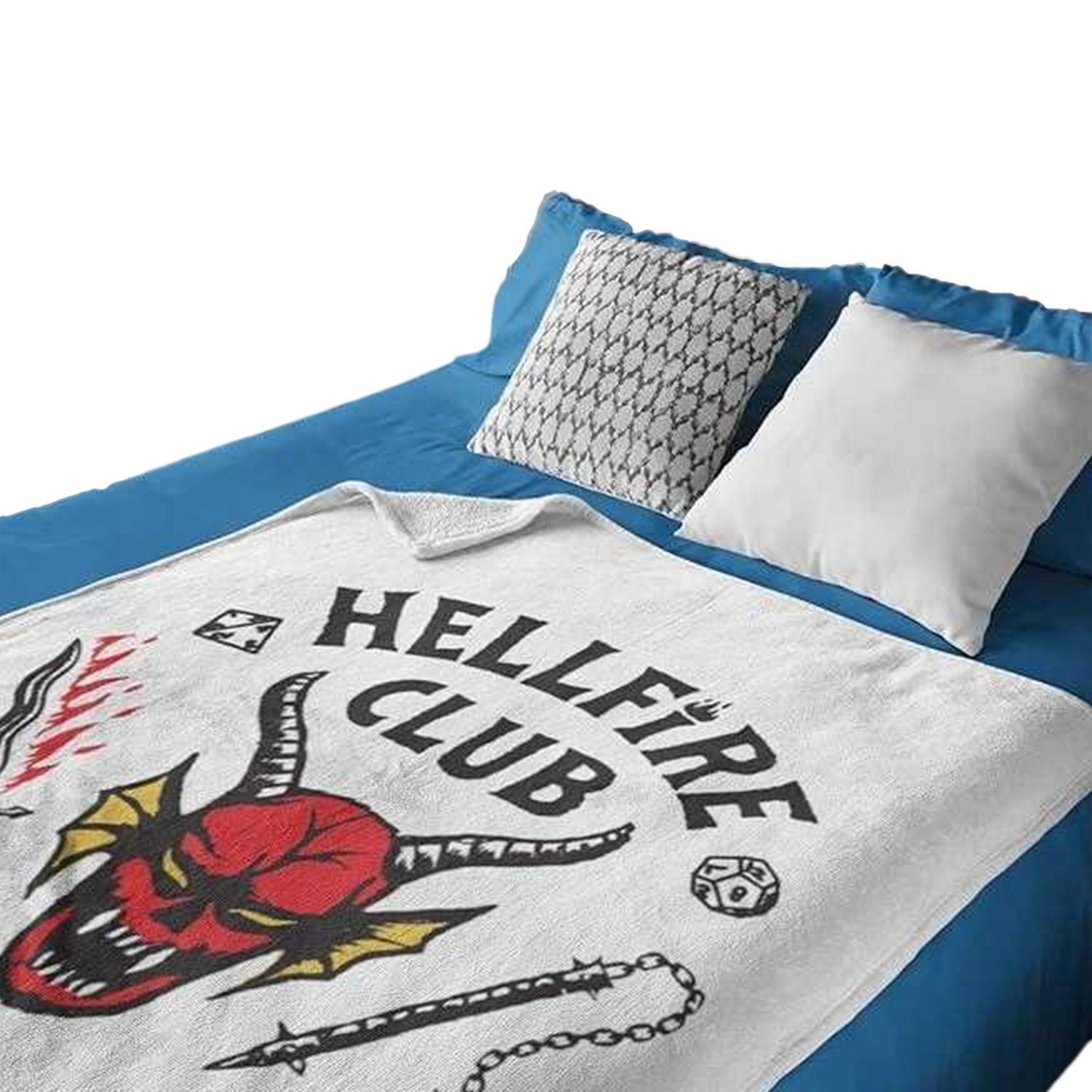 Stranger Things Hellfire Club Fleece Blanket - 150cm x 100cm