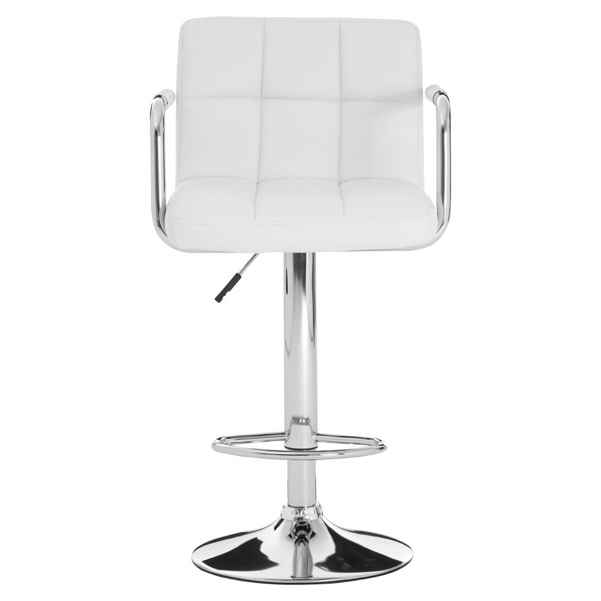 Orsina Starz Chrome Bar Chair - White