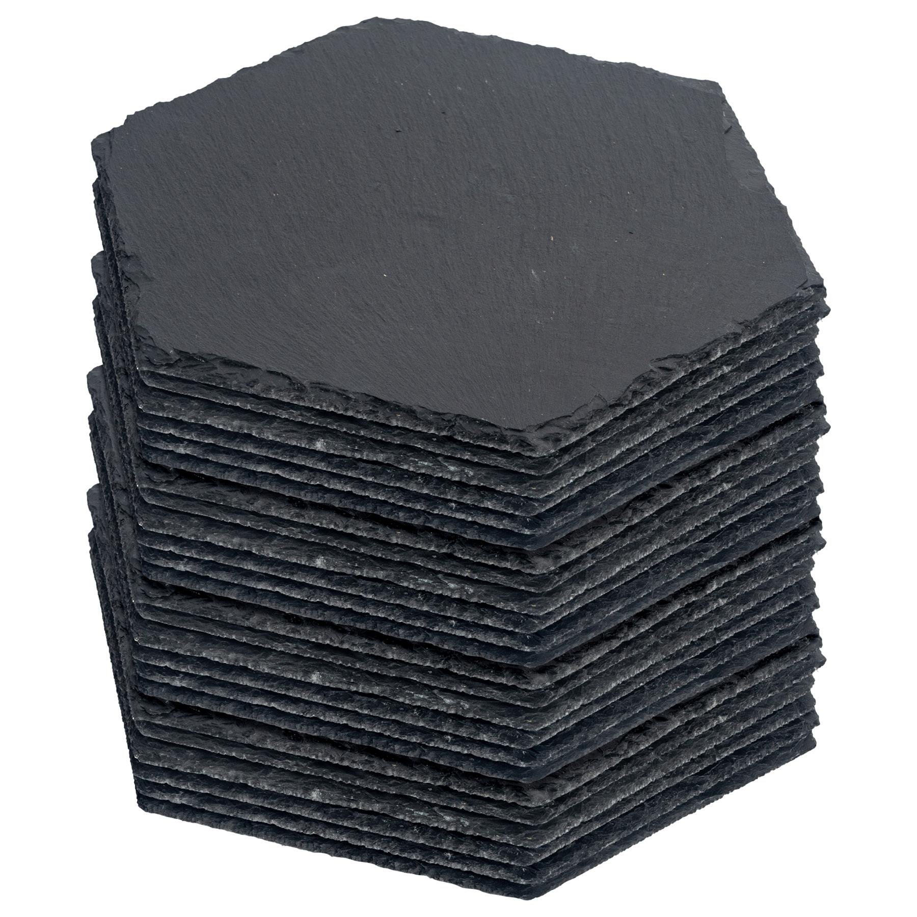 Argon Tableware Hexagon Slate Placemats 30cm x 26cm - Pack of 24
