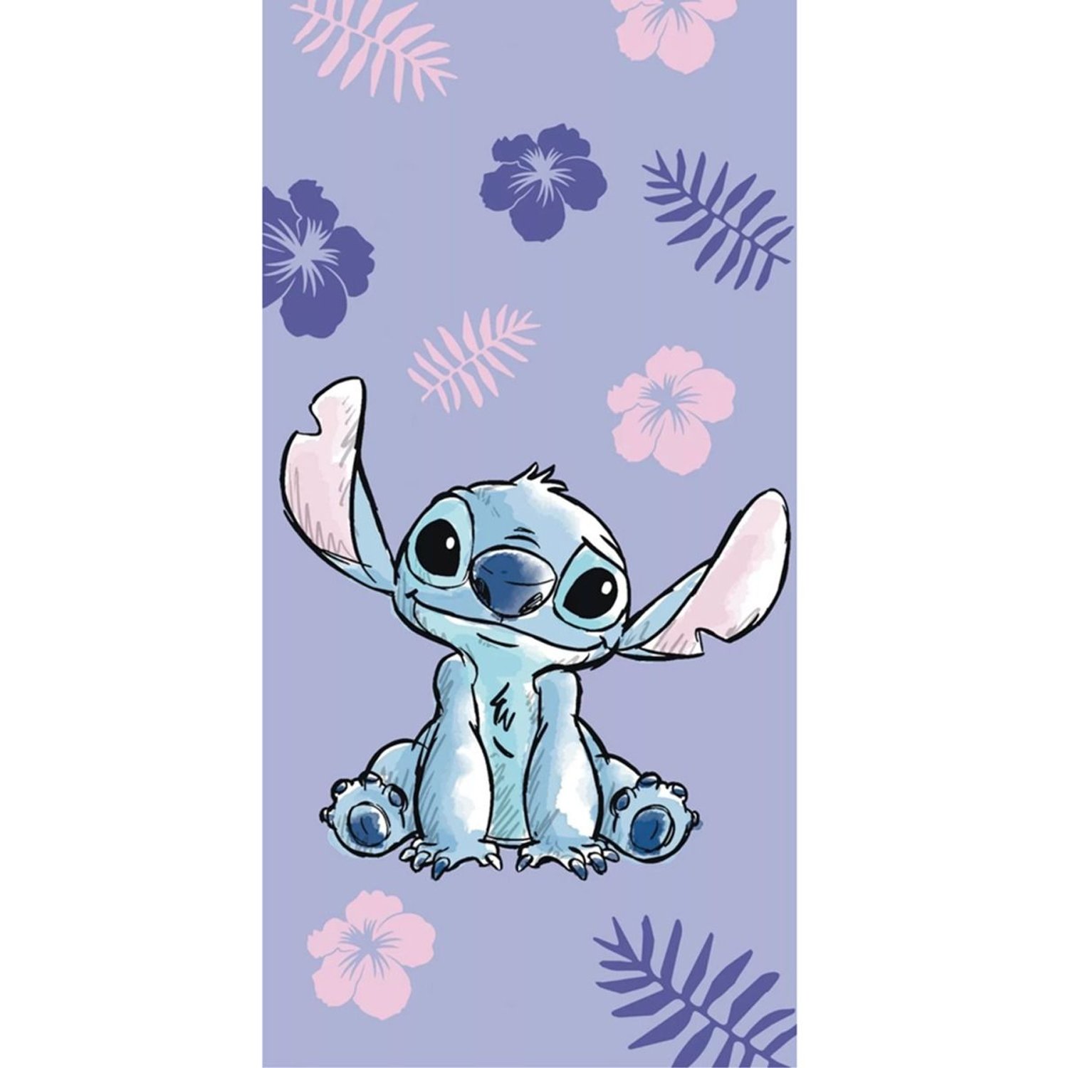 Lilo & Stitch Stitch Beach Towel - Purple