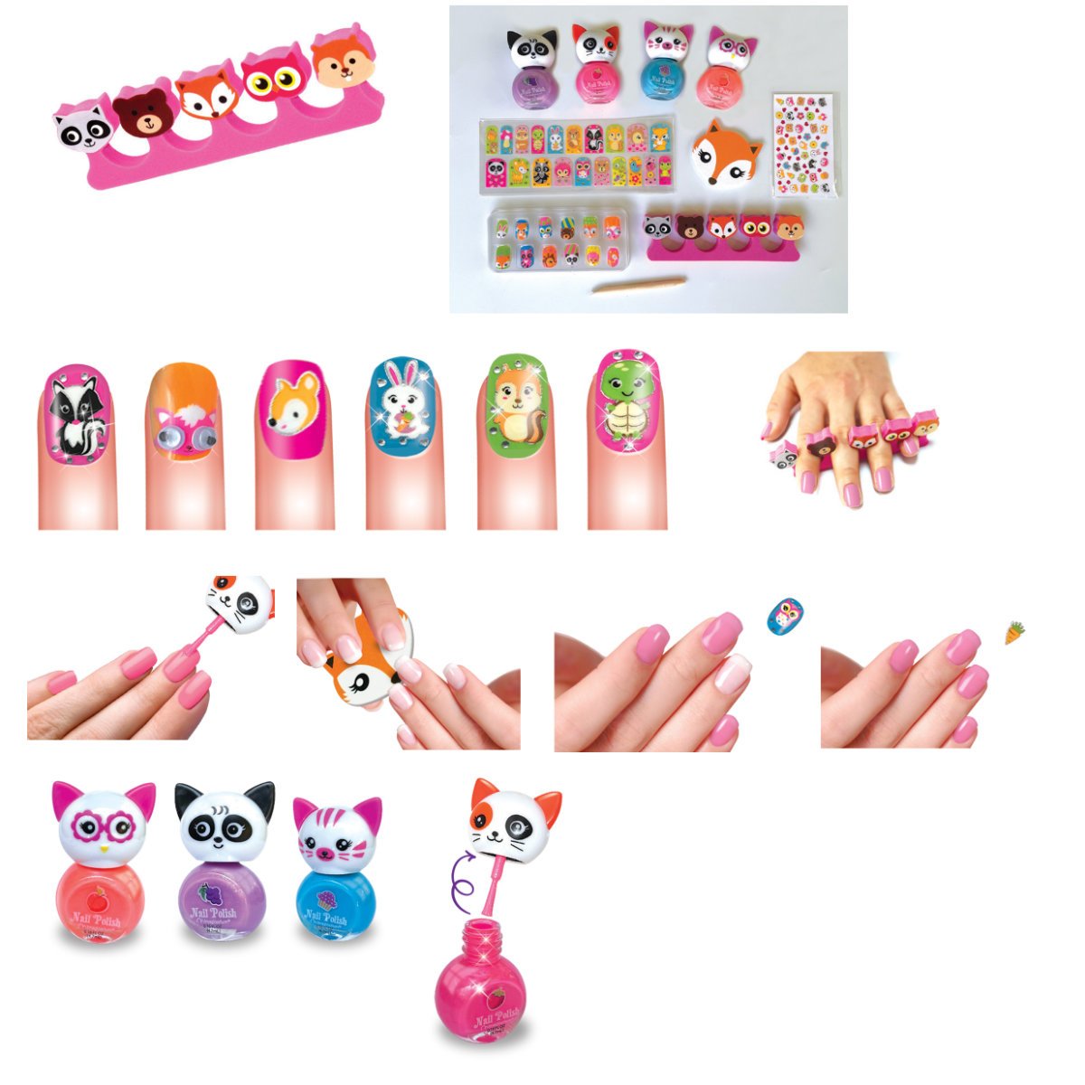 Small World Toys Crazy Critter Nails Craft Set