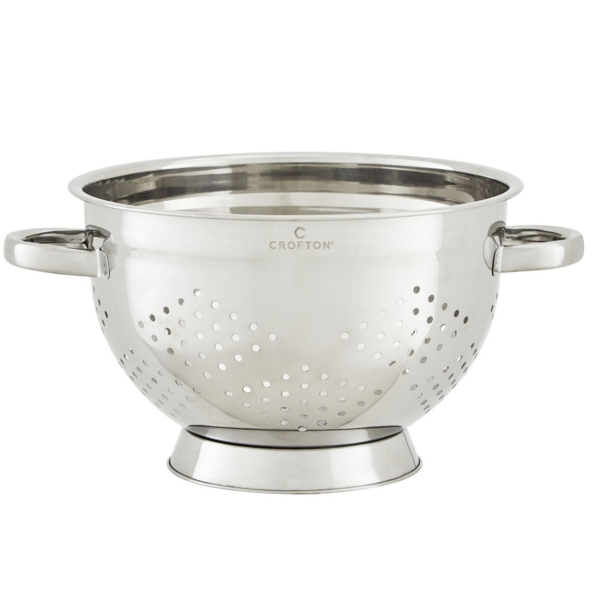 Orsina Farmhouse Large Stainless Steel Colander – Silver