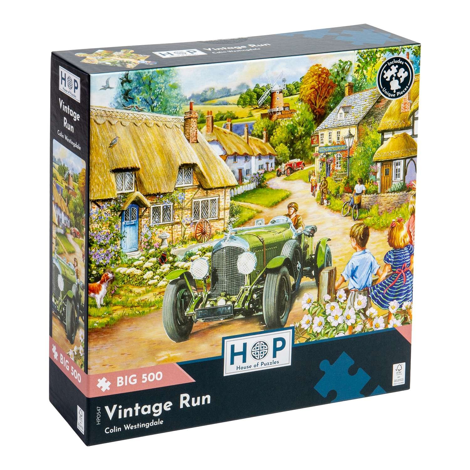 The House of Puzzles Vintage Run BIG 500 Puzzle 3 Years +