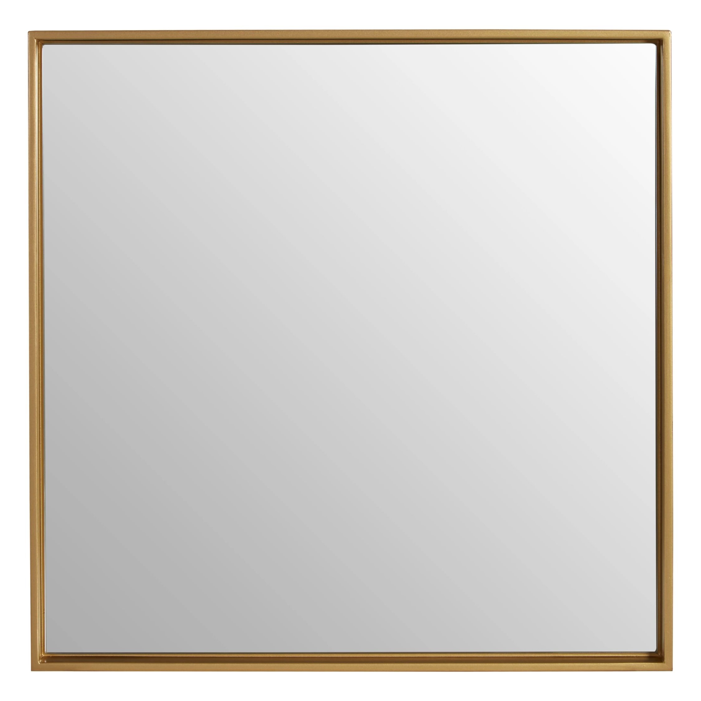 Orsina Ando Medium Square Finish Wall Mirror – Gold