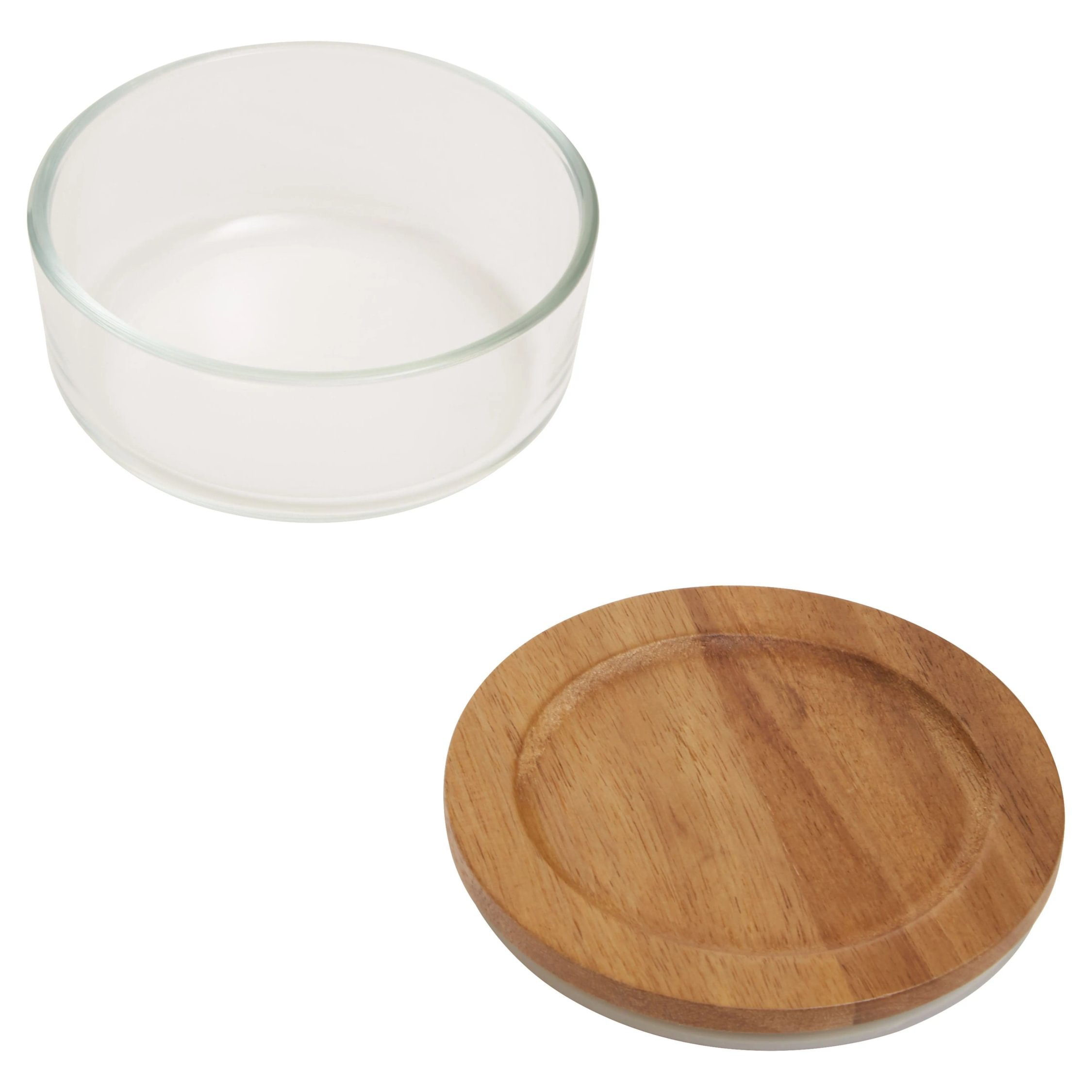 Orsina Freska 300ml Glass Container With Acacia Lid