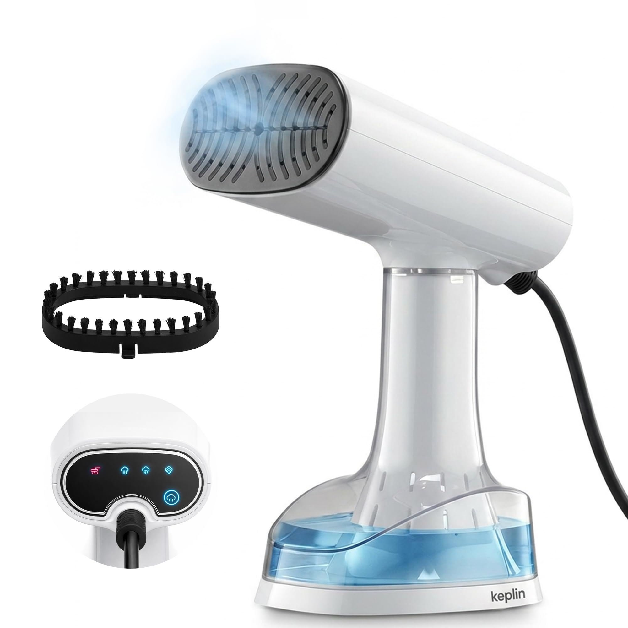 Keplin 2 in 1 Handheld Garment Steamer and Dry Iron 1640W - White