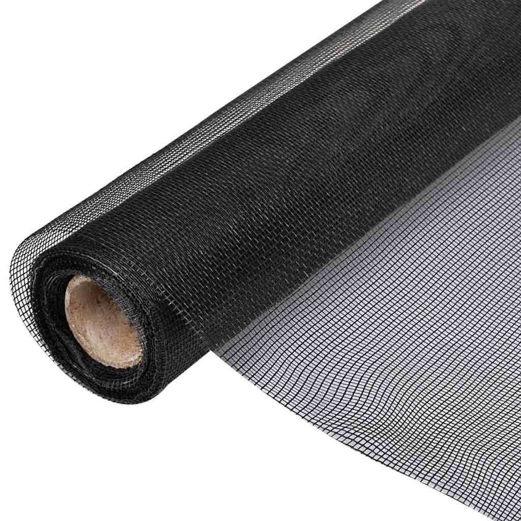 Walplus Fiberglass Mesh Screen - Black - 1000 x 100 cm