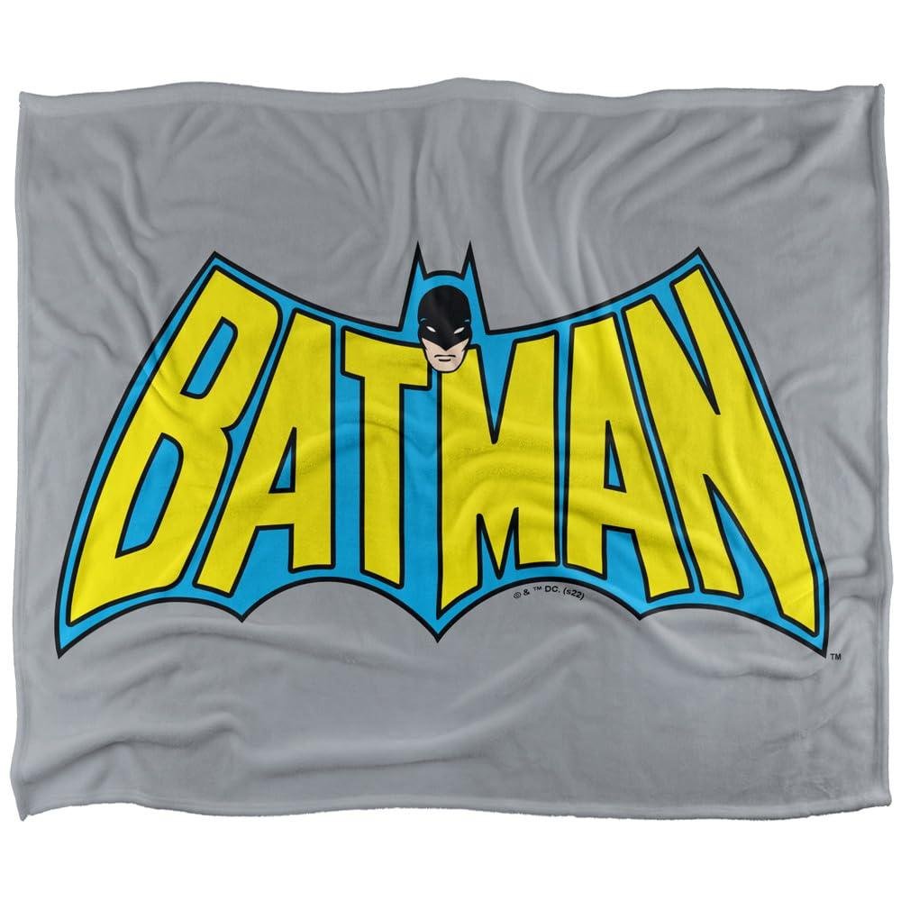 Batman Vintage Logo Polyester Soft Touch Blanket - 91cm x 147cm
