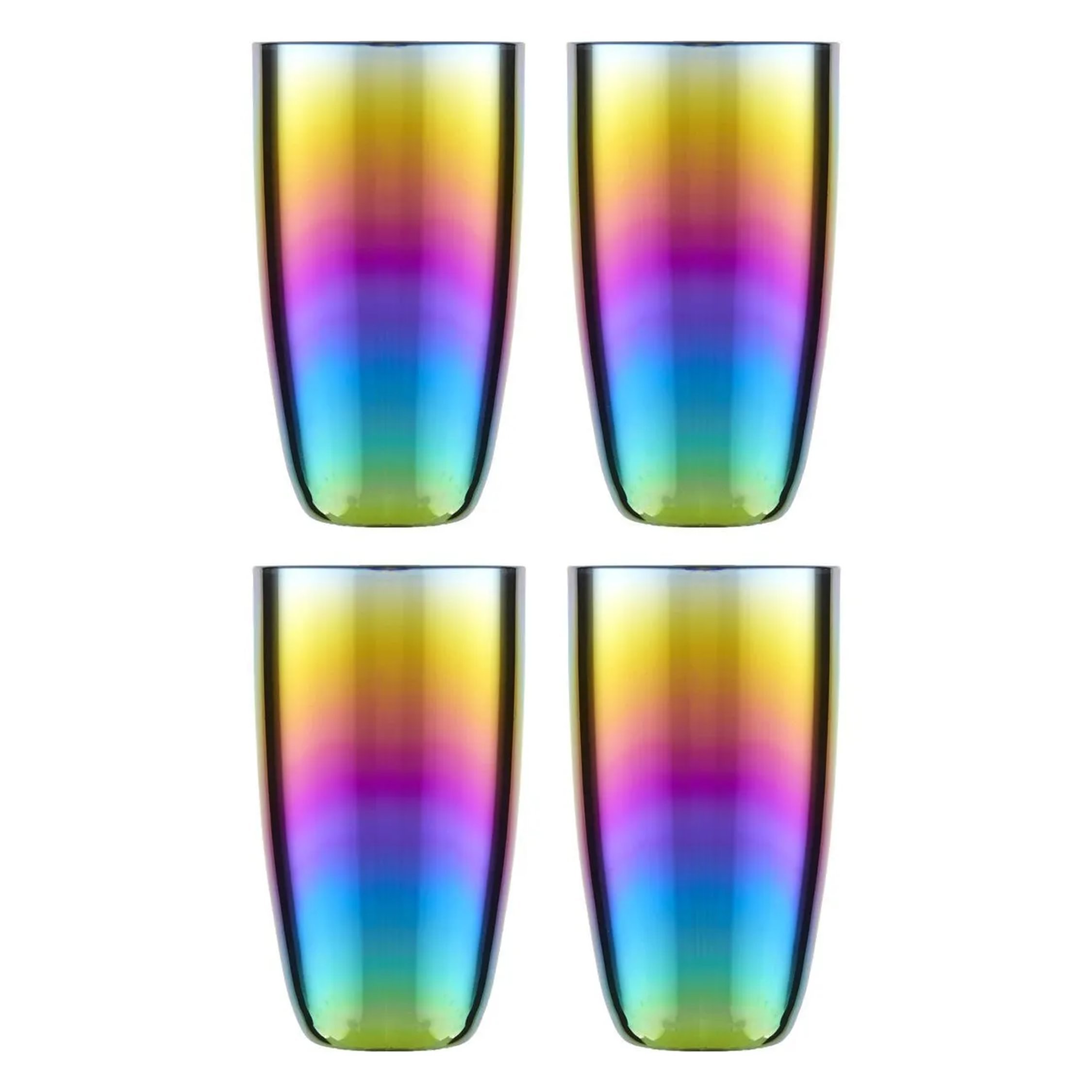 Orsina Aurora Set of 4 Hi Ball Glasses – Assorted