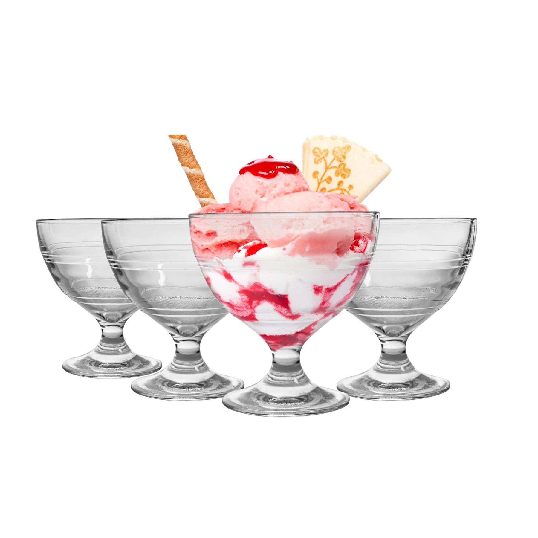 Duralex Gigogne Glass Ice Cream Bowls 250ml - Pack of 6