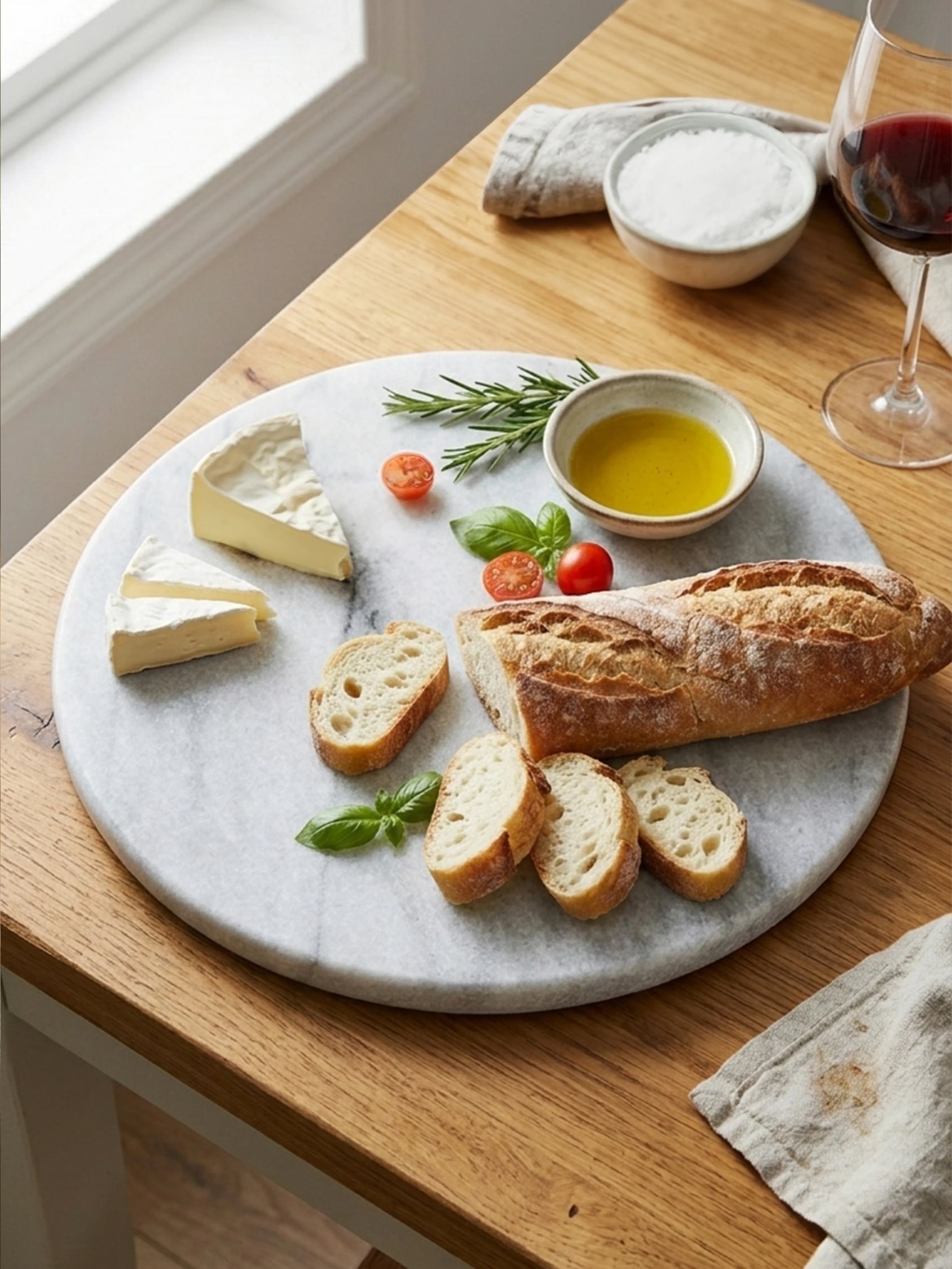 Orsina Marble Chopping and Serving Board - White