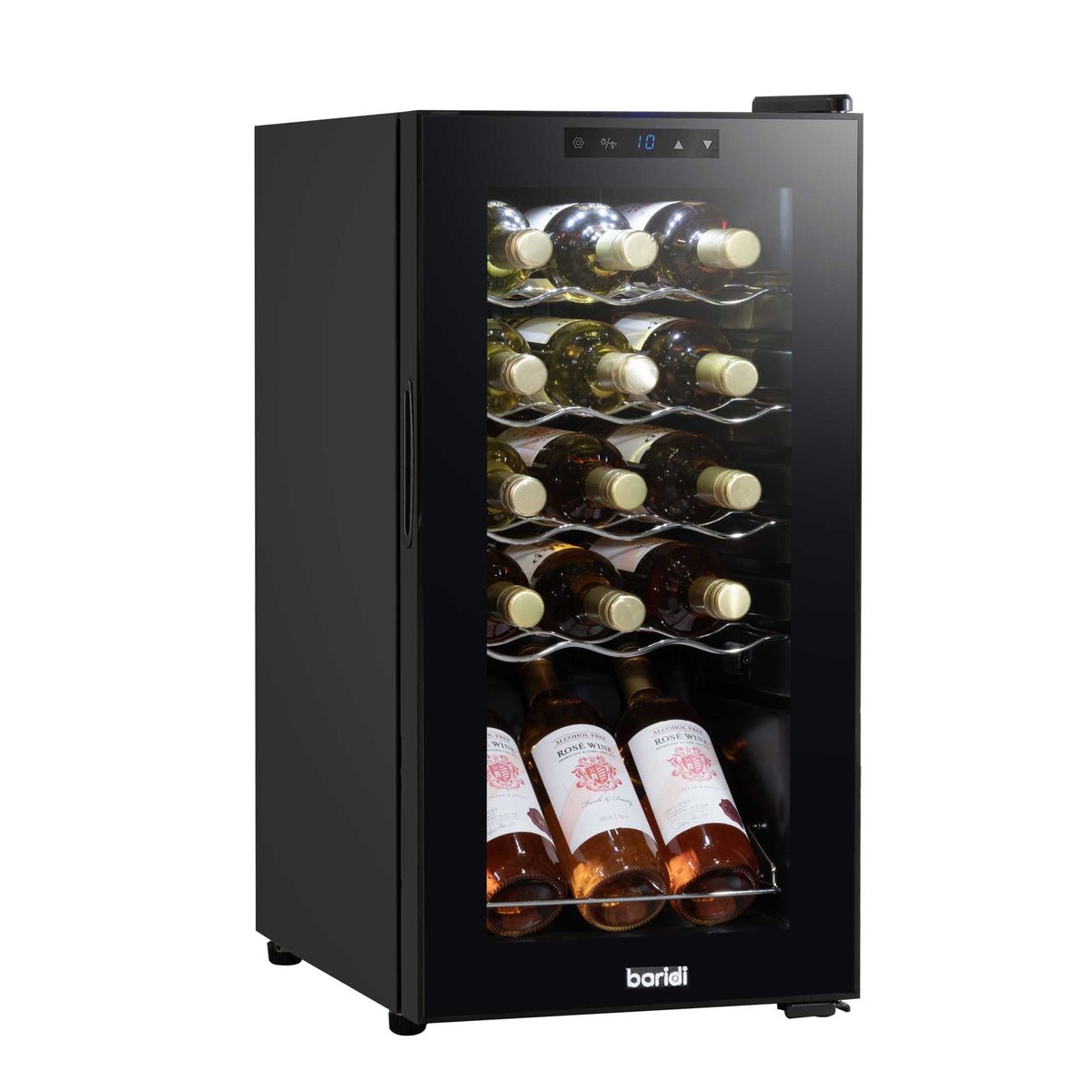 Baridi 15 Bottle Touchscreen Control Wine Fridge - Black
