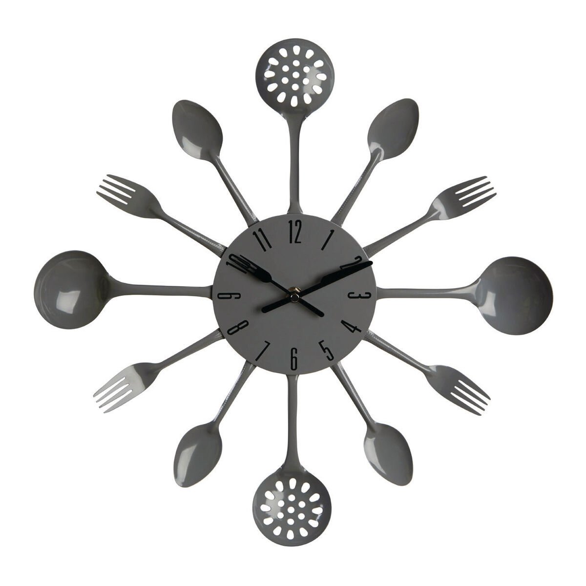Orsina Romero 33cm Cutlery Wall Clock – Grey