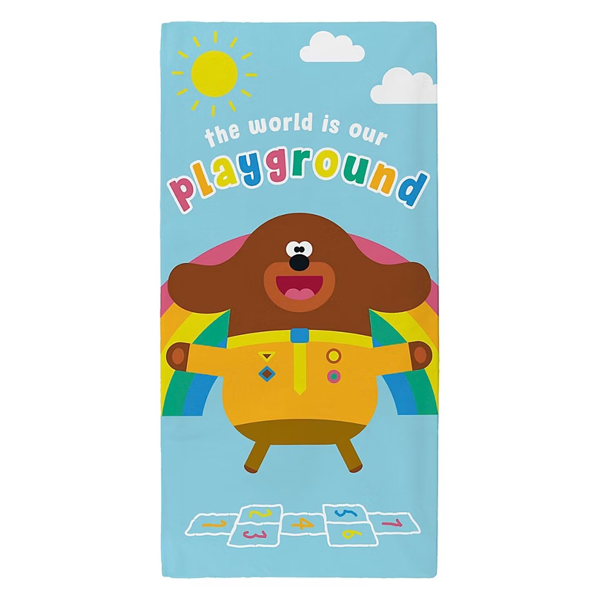 Hey Duggee Playground Beach Towel - Blue
