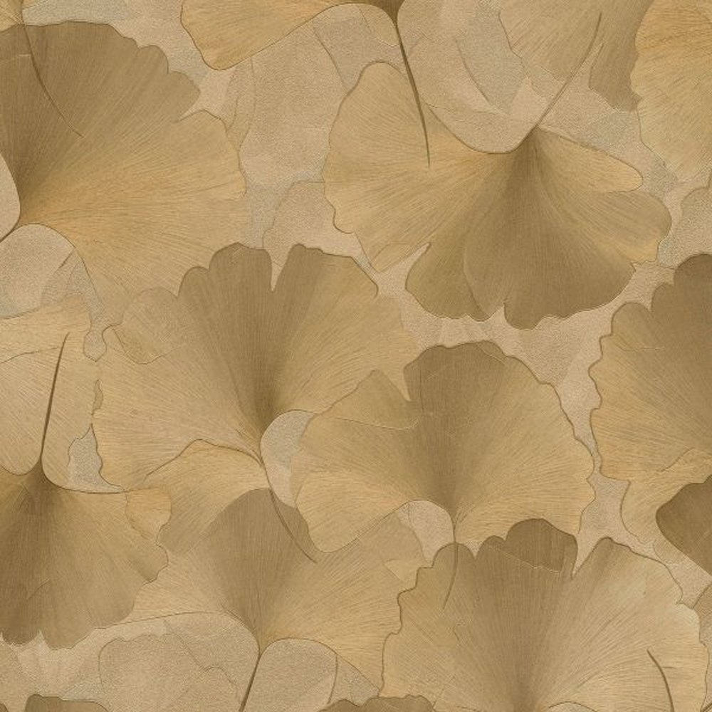 Erismann Ginko Dream Vinyl Textured Wallpaper - Gold