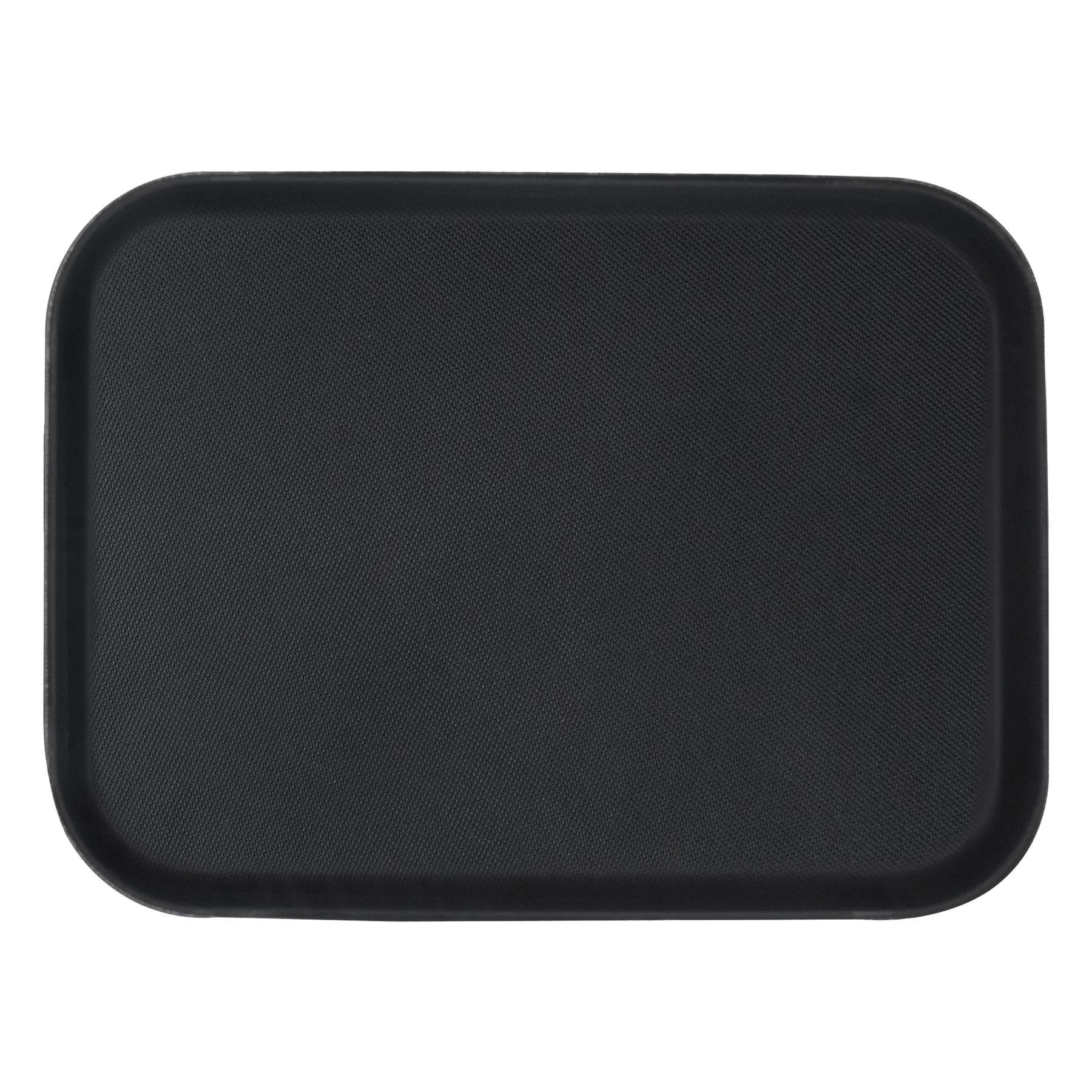 Argon Tableware 56 x 41cm Rectangle Non-Slip Serving Tray - Black