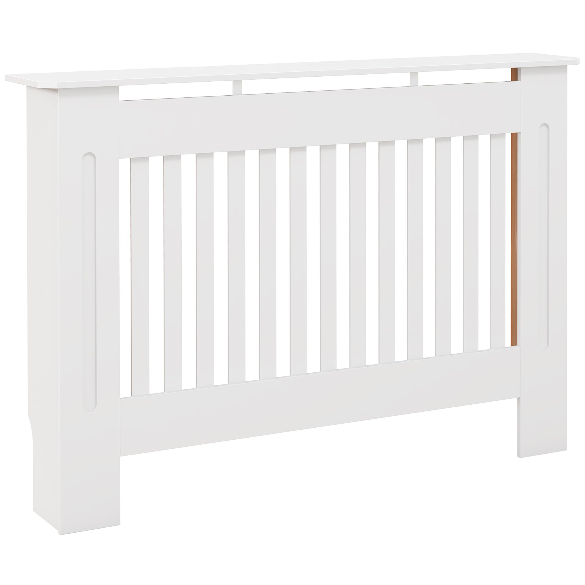 HOMCOM 112cm MDF Slatted Radiator Cover - White