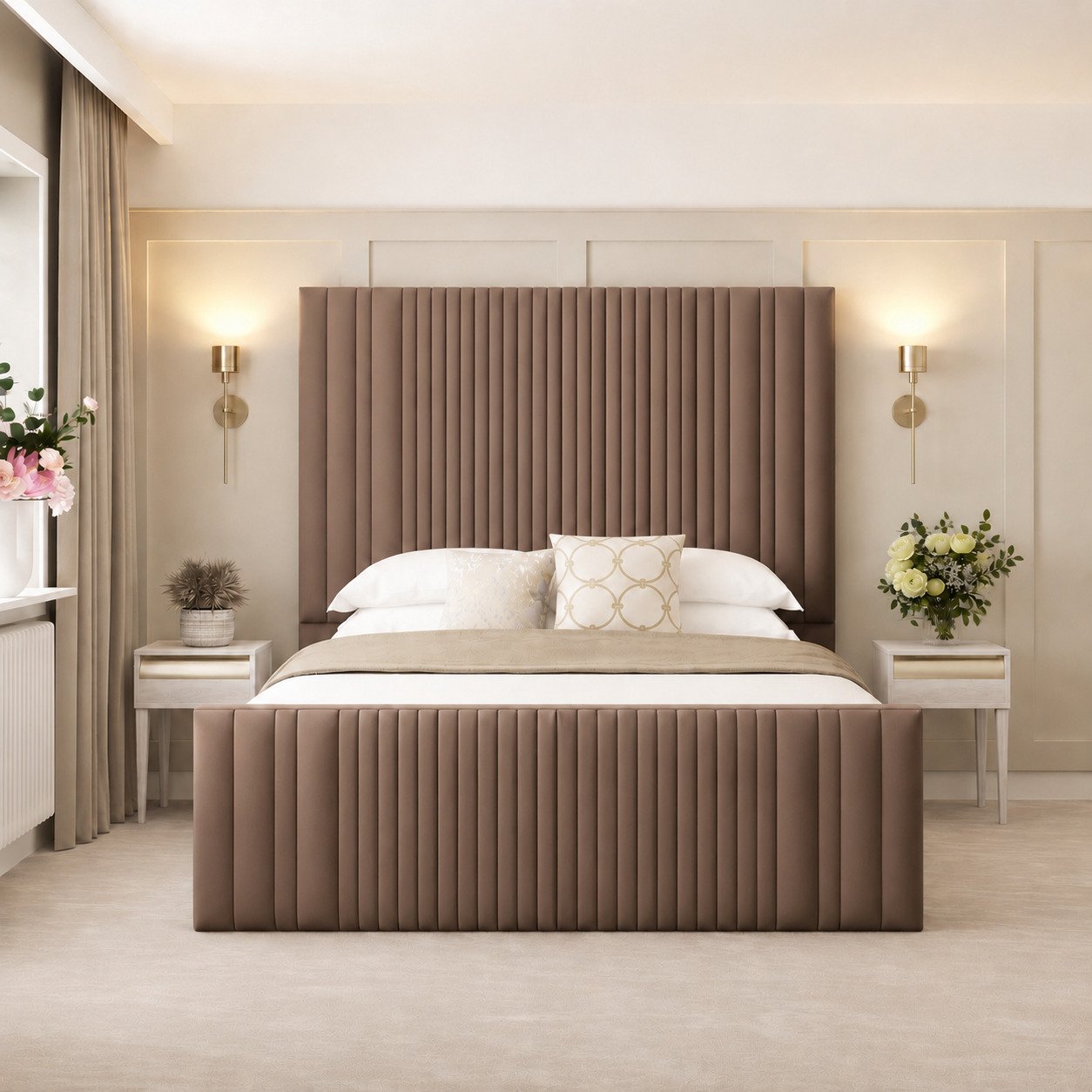 Bed Choices Aspire Single Bed Frame 70" Headboard - Brown