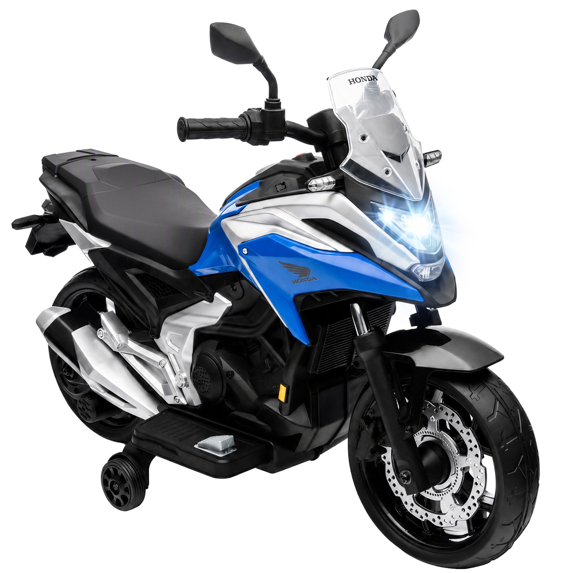 AIYAPLAY Honda 12V 3-6 Years Training Wheels Electric Motorbike – Blue