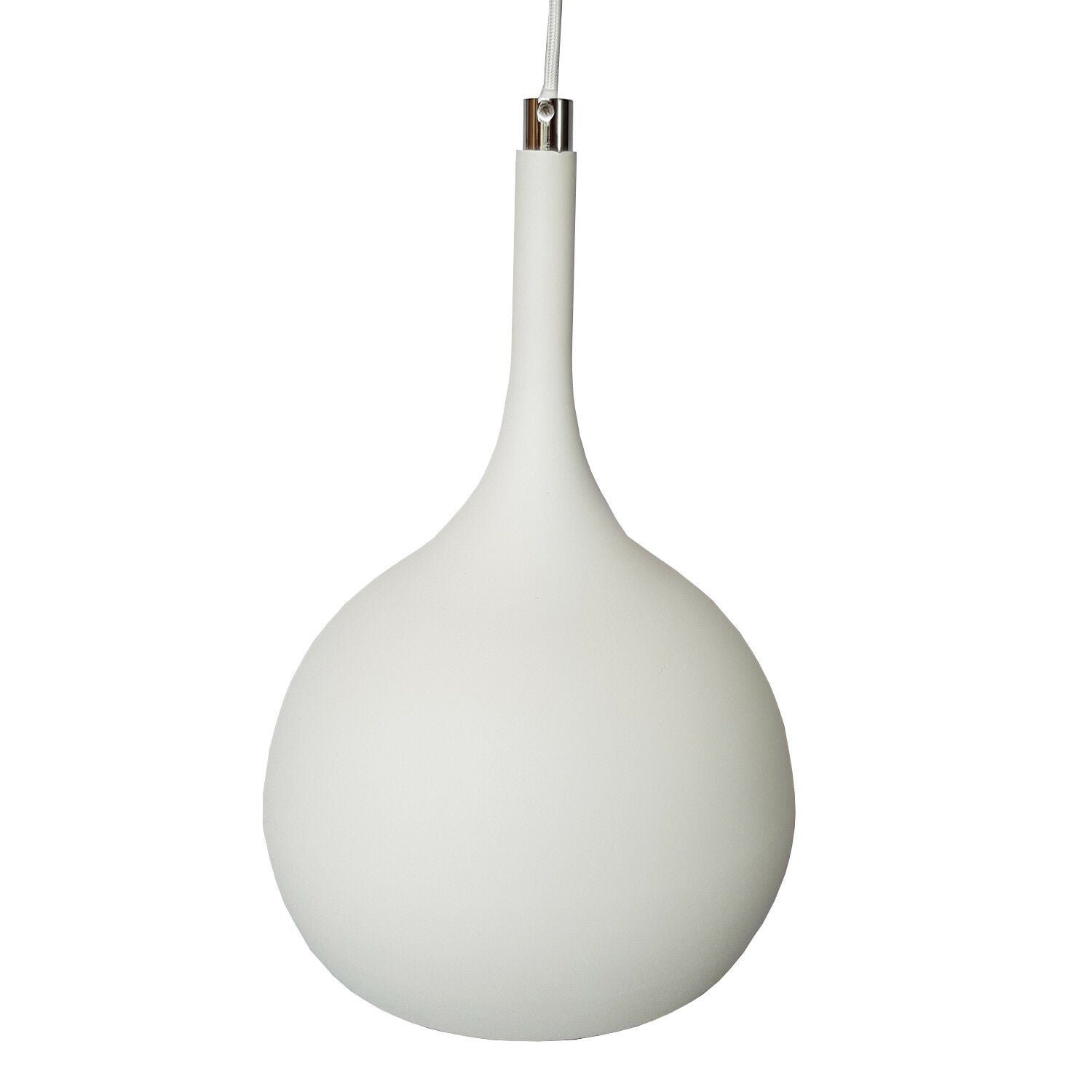 Loops Direct Steel Ceiling Pendant Light - Matt White and Copper