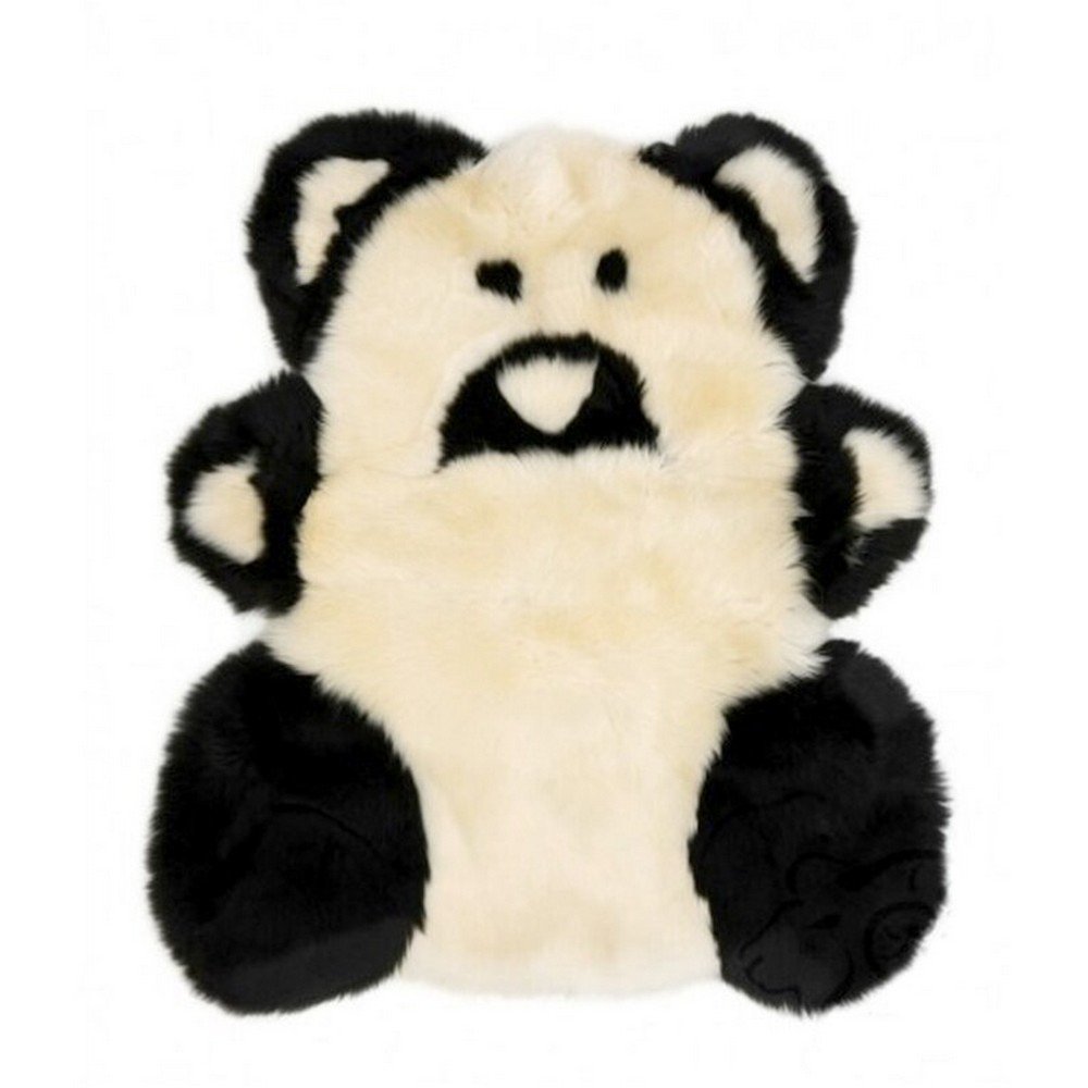 Eastern Counties Leather Sheepskin Teddy Bear Rug - Black