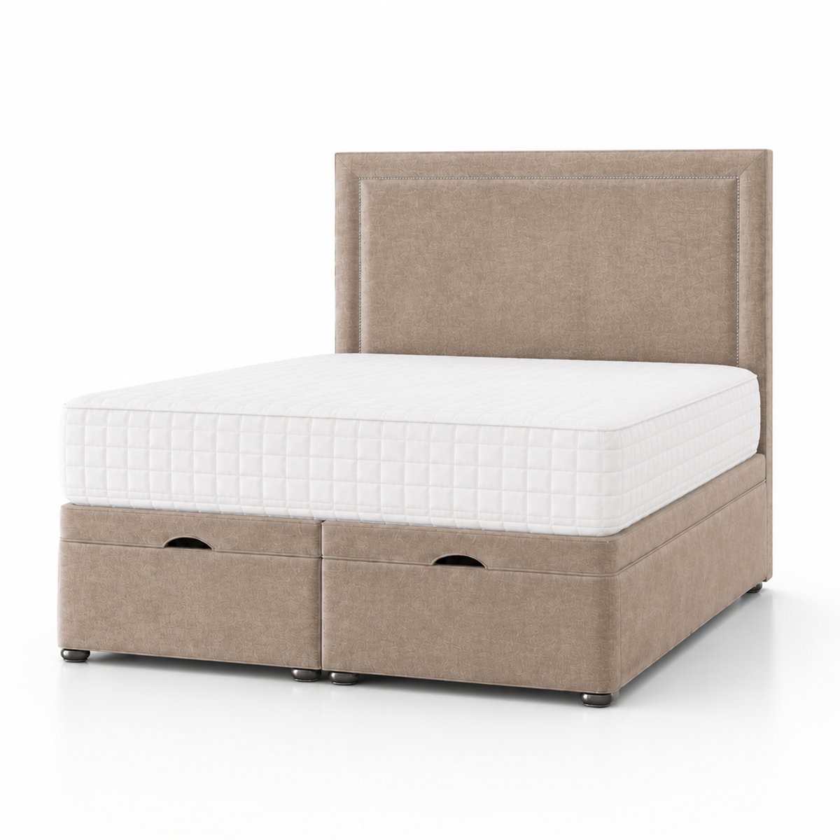 Comfy Deluxe Hannah Coniston 3ft Single  End Lift Ottoman Bed Set - Mink