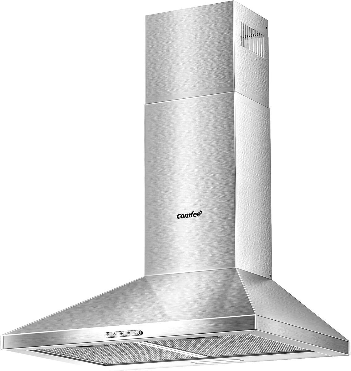 Comfee Wall Mounted Cooker Hood with LED - Silver