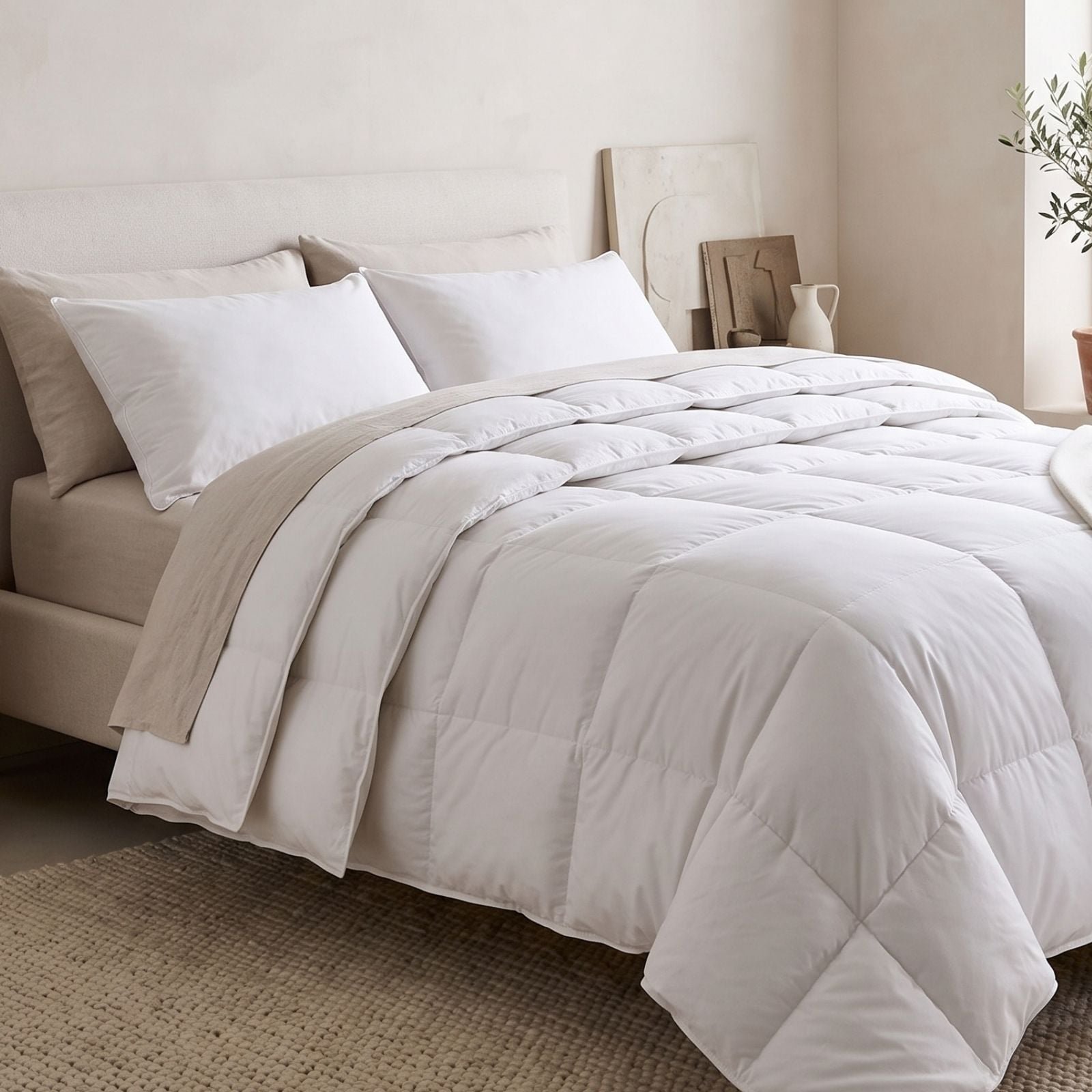 Homescapes Goose Feather and Down All Seasons Duvet - Super King