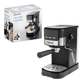 Quest Espresso Coffee Machine With 15 Bar Pressure - Black