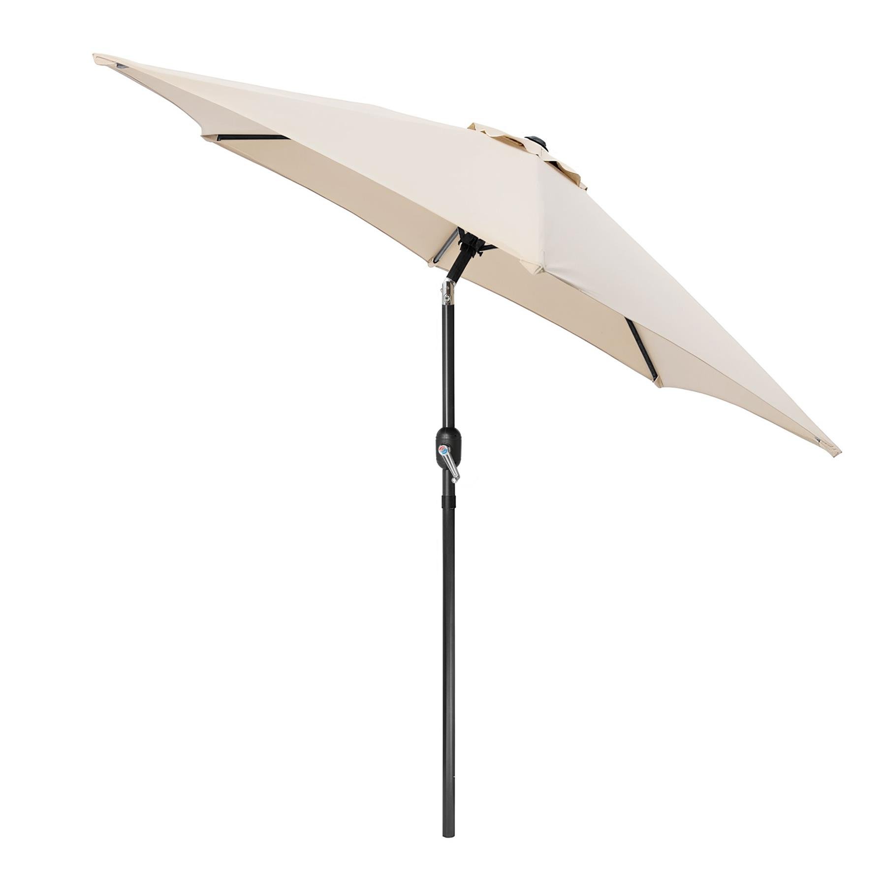 Harbour Housewares Tilting Garden Parasol - Natural