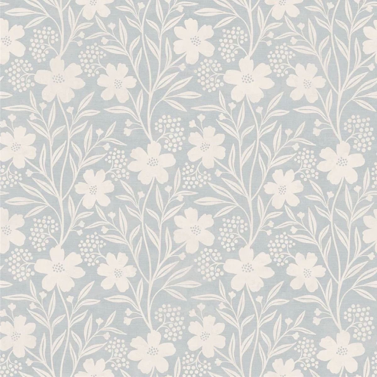 Arthouse Berry Floral Wallpaper - Blue