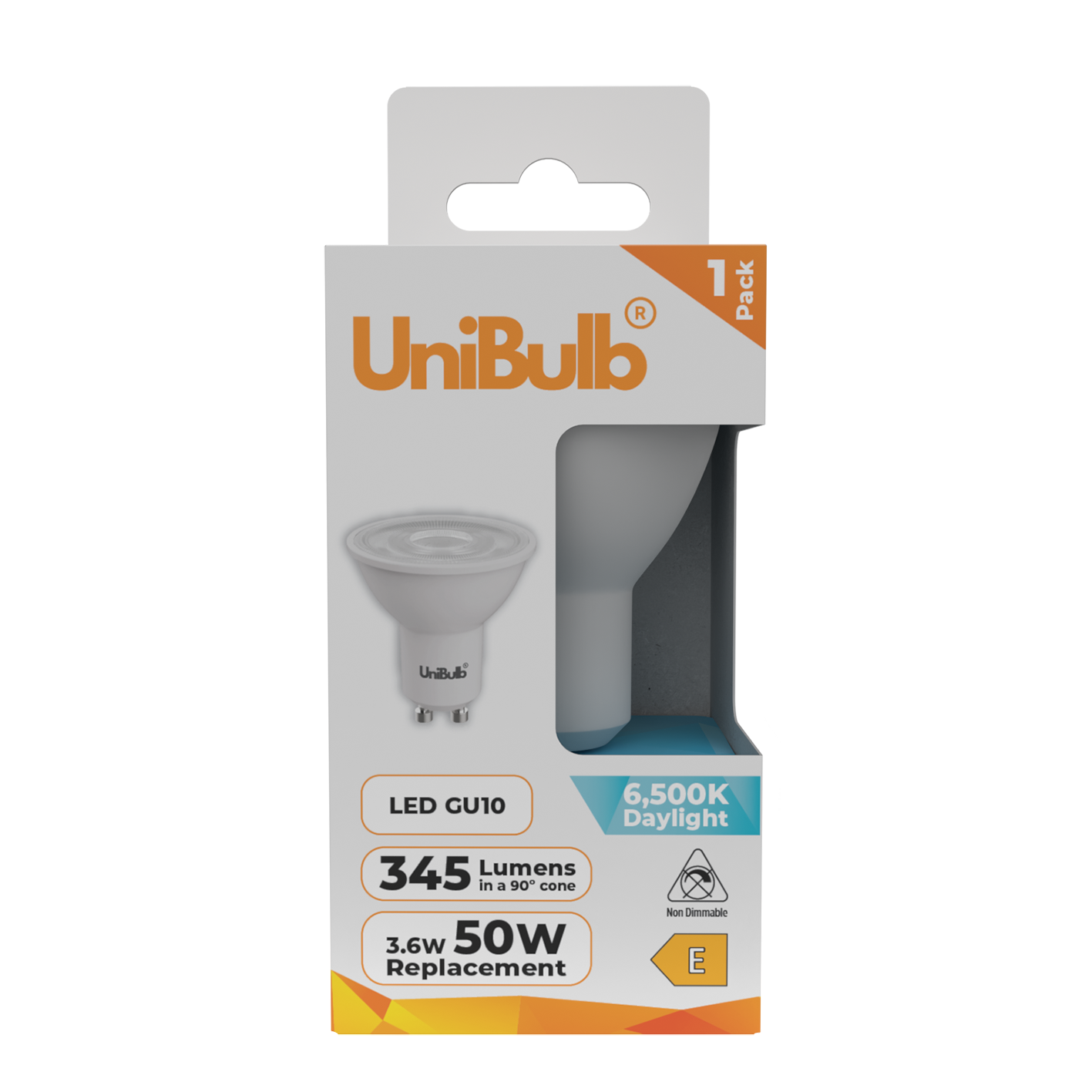 UniBulb 3.6W LED Daylight Spotlight GU10 Light Bulb