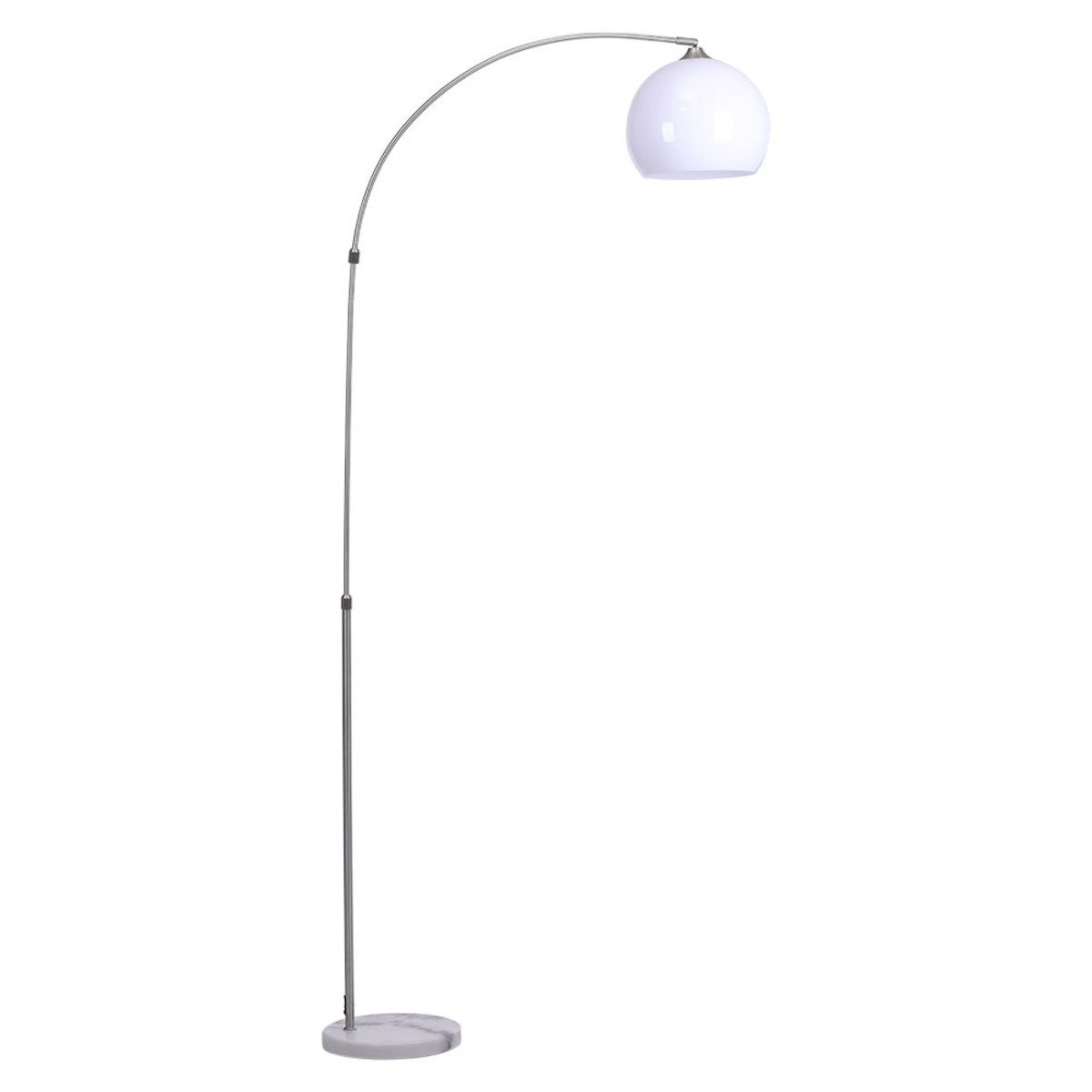 Living and Home 220cm Arched Floor Lamp - White