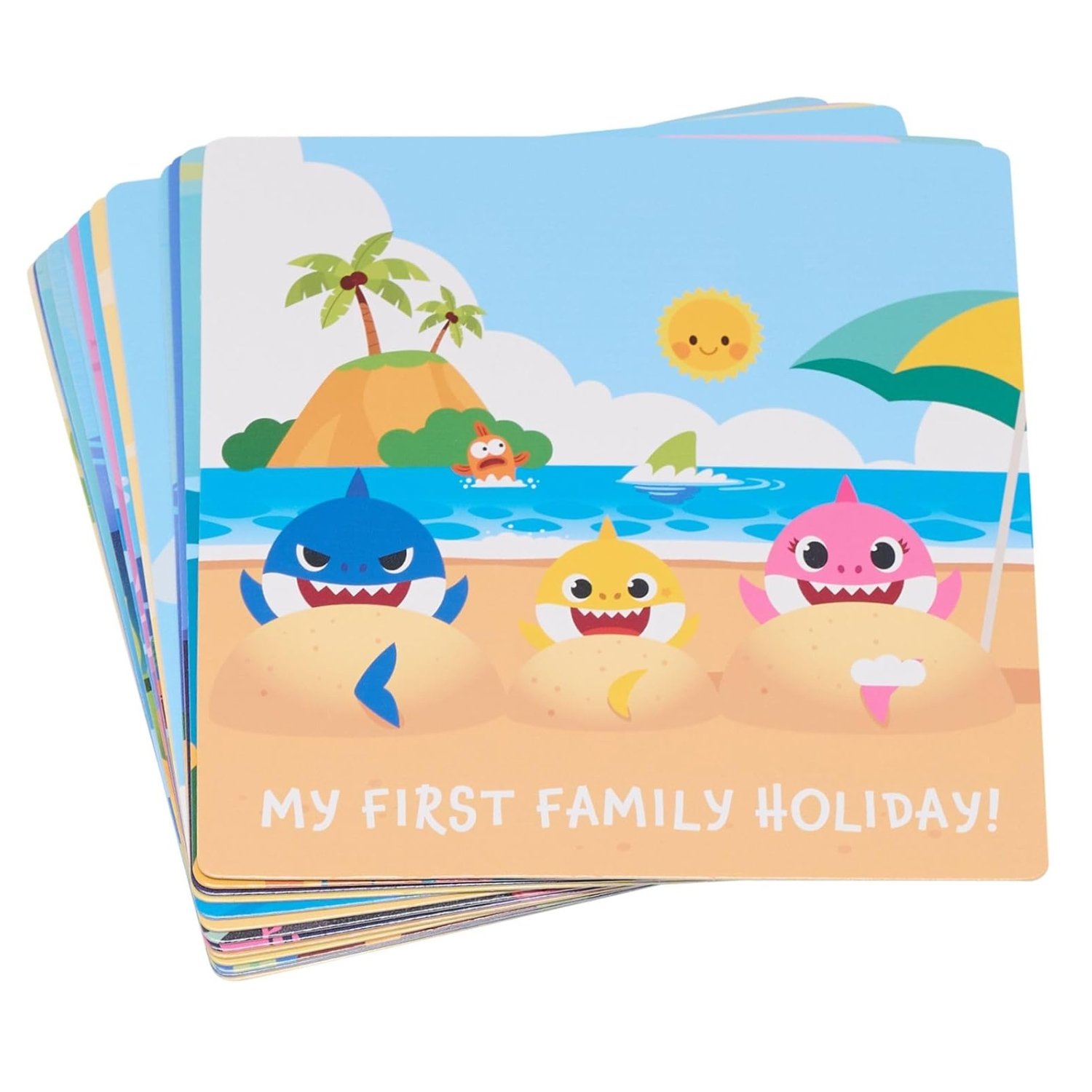 Widdop Baby Shark Set of 16 Milestone Cards - Multi