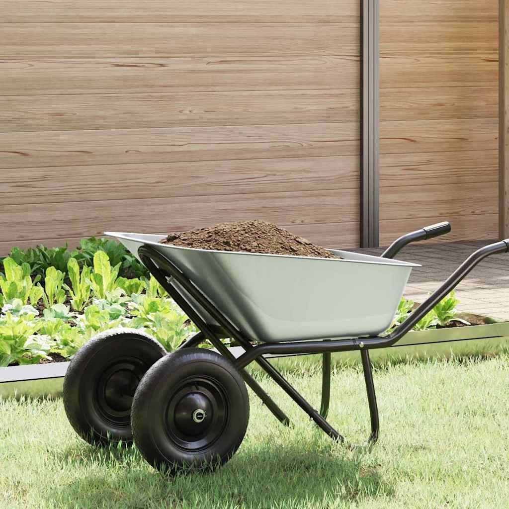Walplus Steel Wheelbarrow Tray Replacement - Silver - 88 x 60 x 32 cm