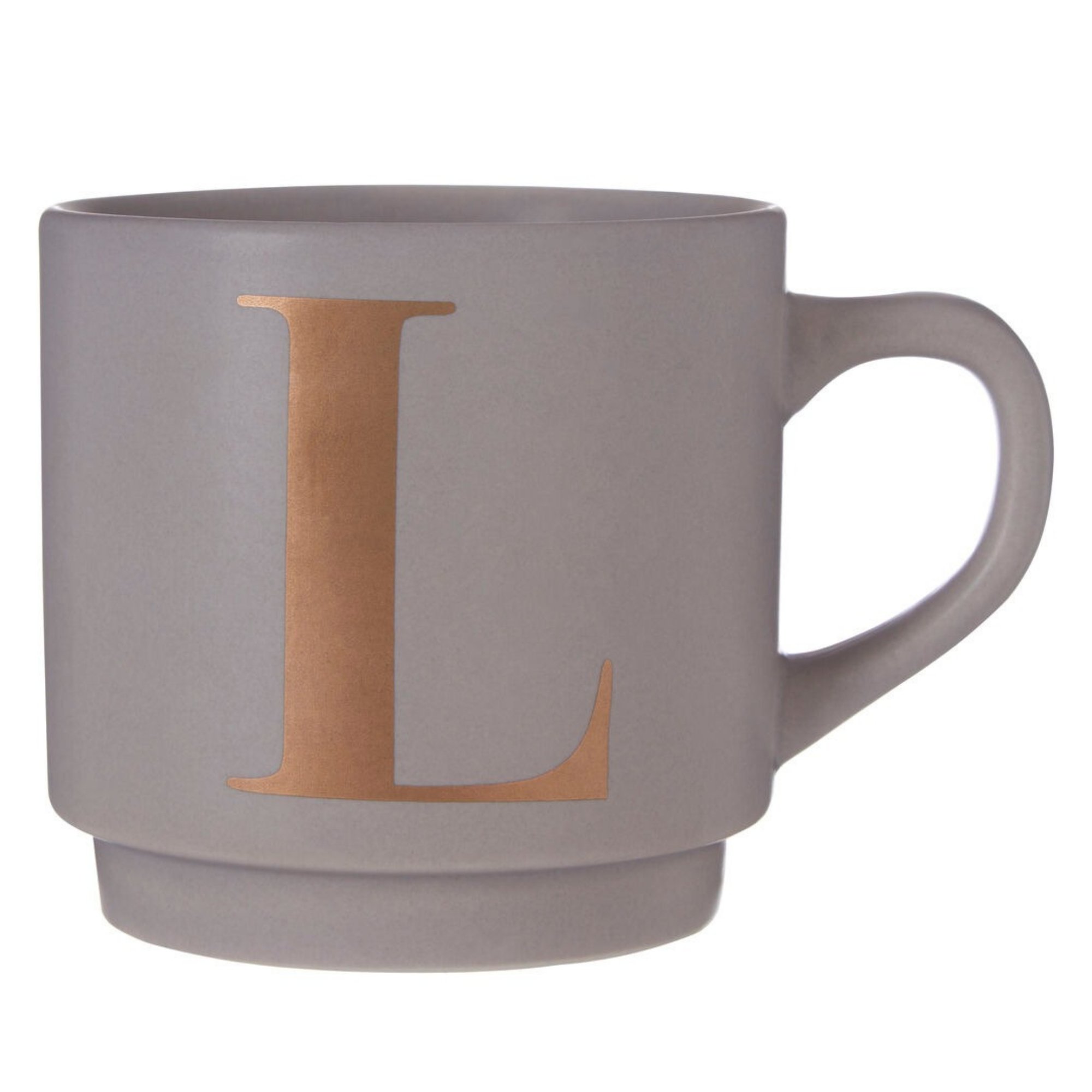 Orsina Signet L Monogram Mug – Grey