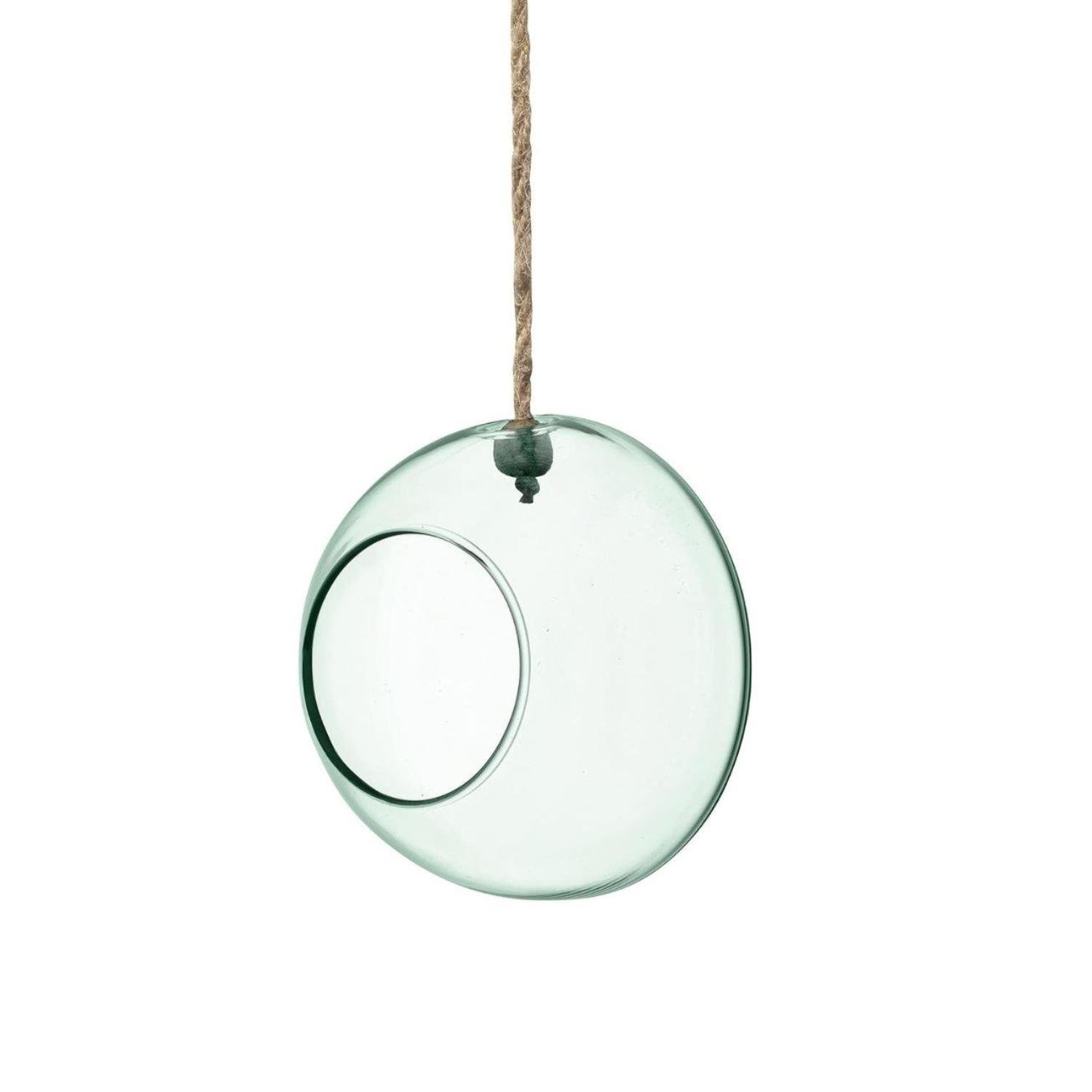 LSA International Canopy Recycled 12cm Hanging Planter - Clear