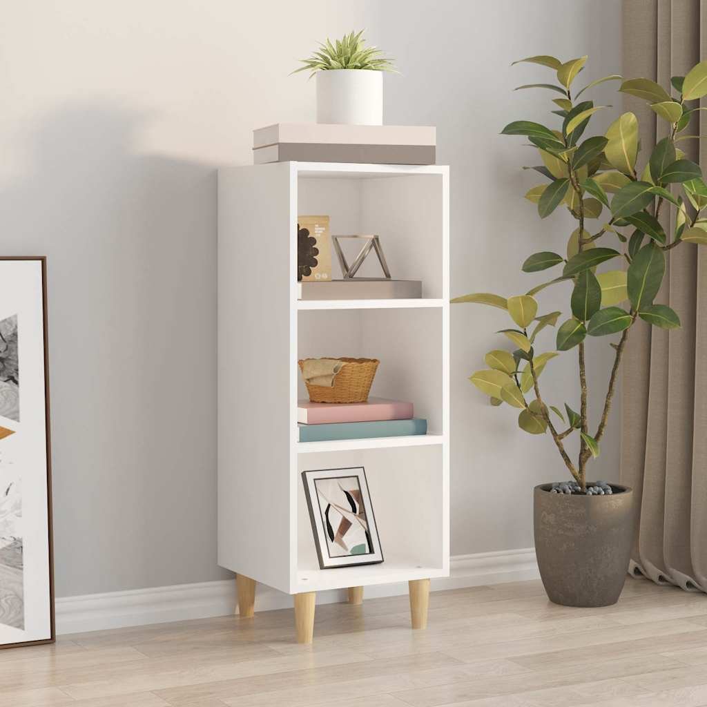 Walplus Engineered Wood Sideboard - White - 34.5 x 32.5 x 90 cm