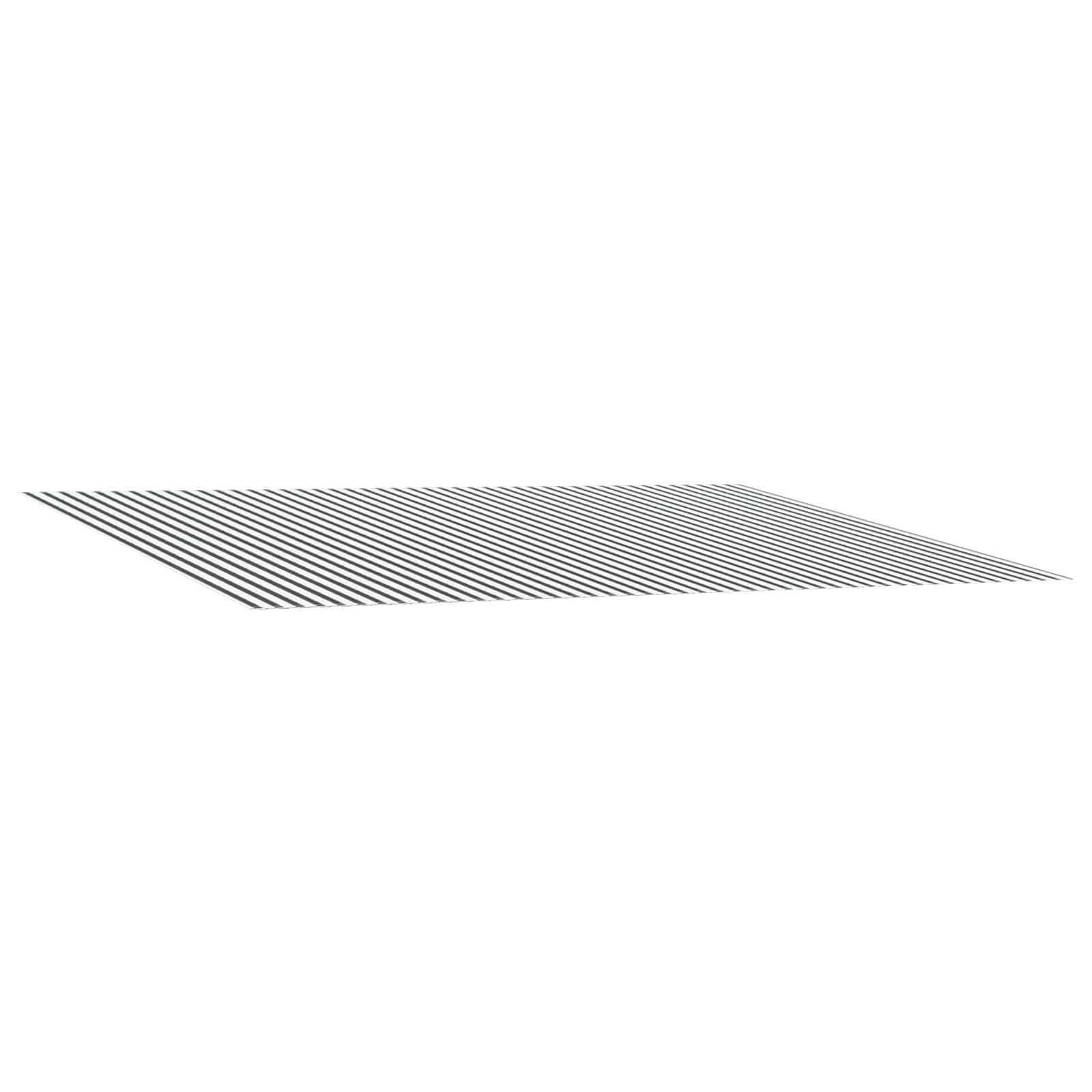 Walplus Polyester Awning - Anthracite and White - 500 x 300 cm
