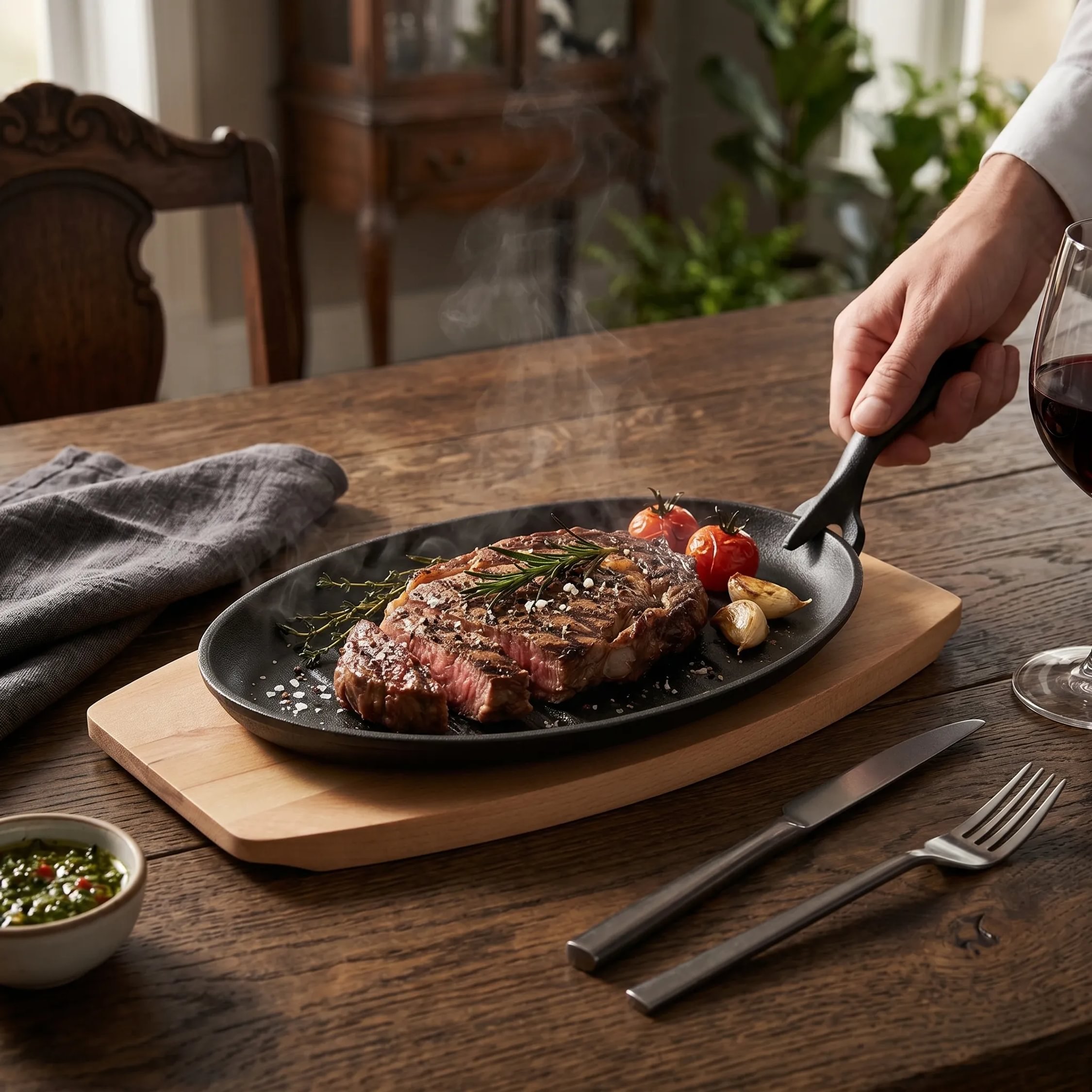 Orsina Large Sizzler Dish - Two Tone