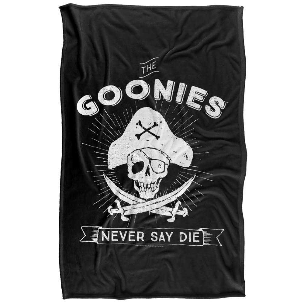 The Goonies Never Say Die Black & White Blanket - 147cm x 91cm