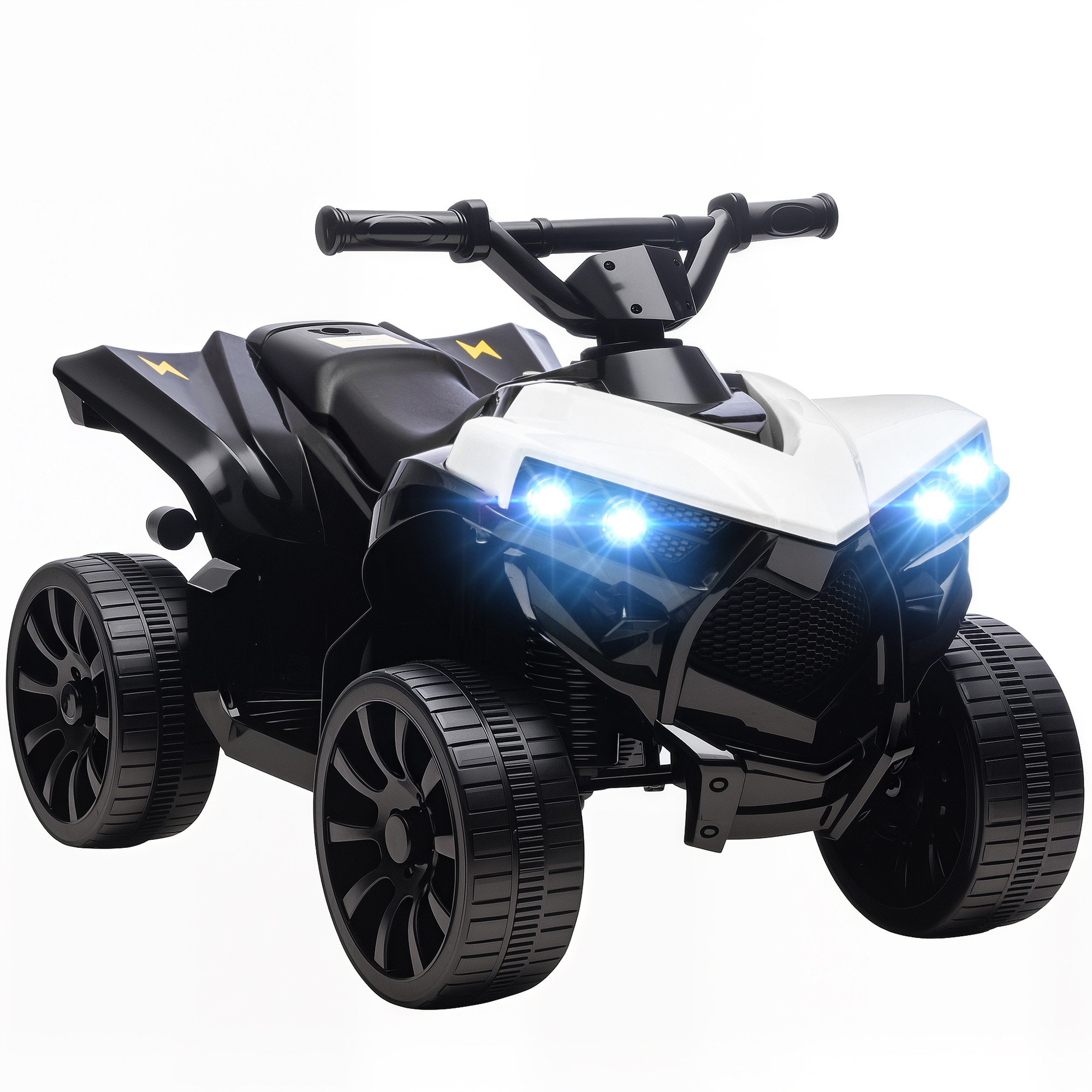AIYAPLAY 6V 18-56 Months Music LED Electric Ride on Quad Bike – Black