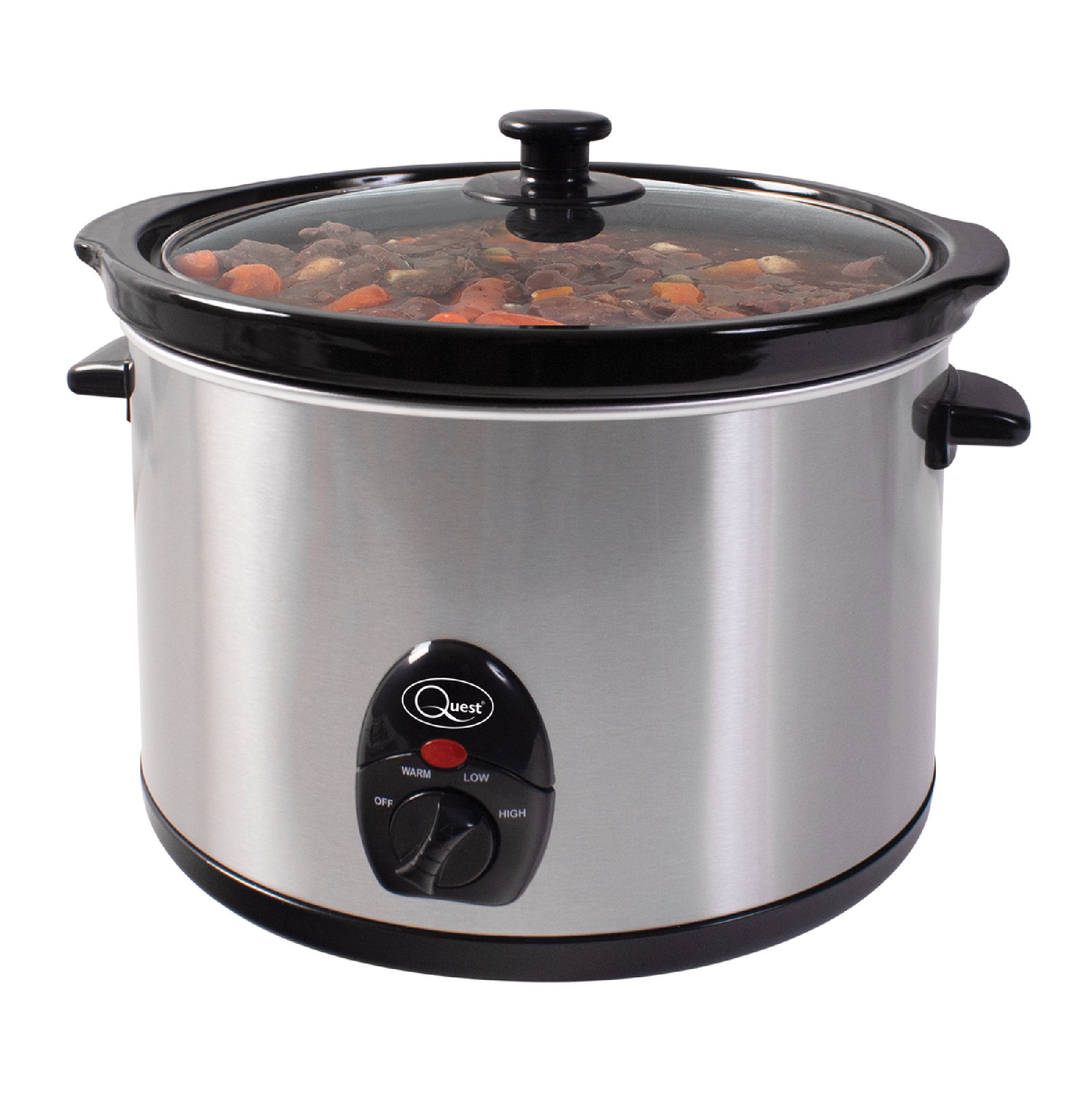 Quest 5L Slow Cooker - Stainless Steel